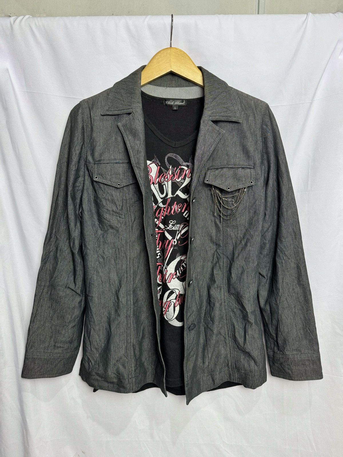 Japanese Brand 14th Chains Pocket Leilian Like Blazer Size US M / EU 48-50 / 2 - 1 Thumbnail