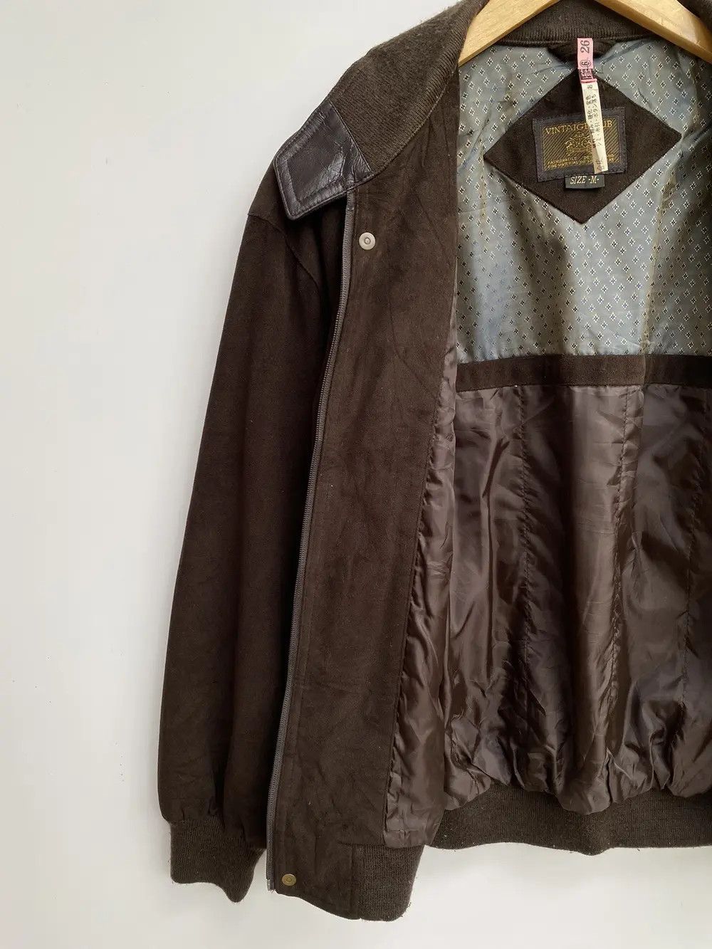 Vintage Vtg Club Wool Bomber Jacket Men Zipper Size US M / EU 48-50 / 2 - 4 Thumbnail