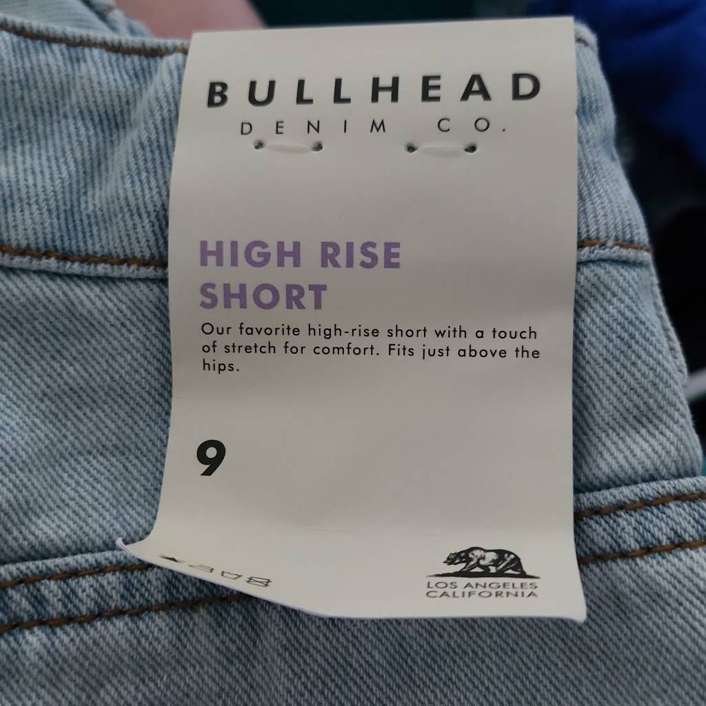 Bullhead Denim Co. Bullhead Denim Women's Size 9 Blue Button Front High Rise Sh Size 30" / US 8 / IT 44 - 4 Thumbnail