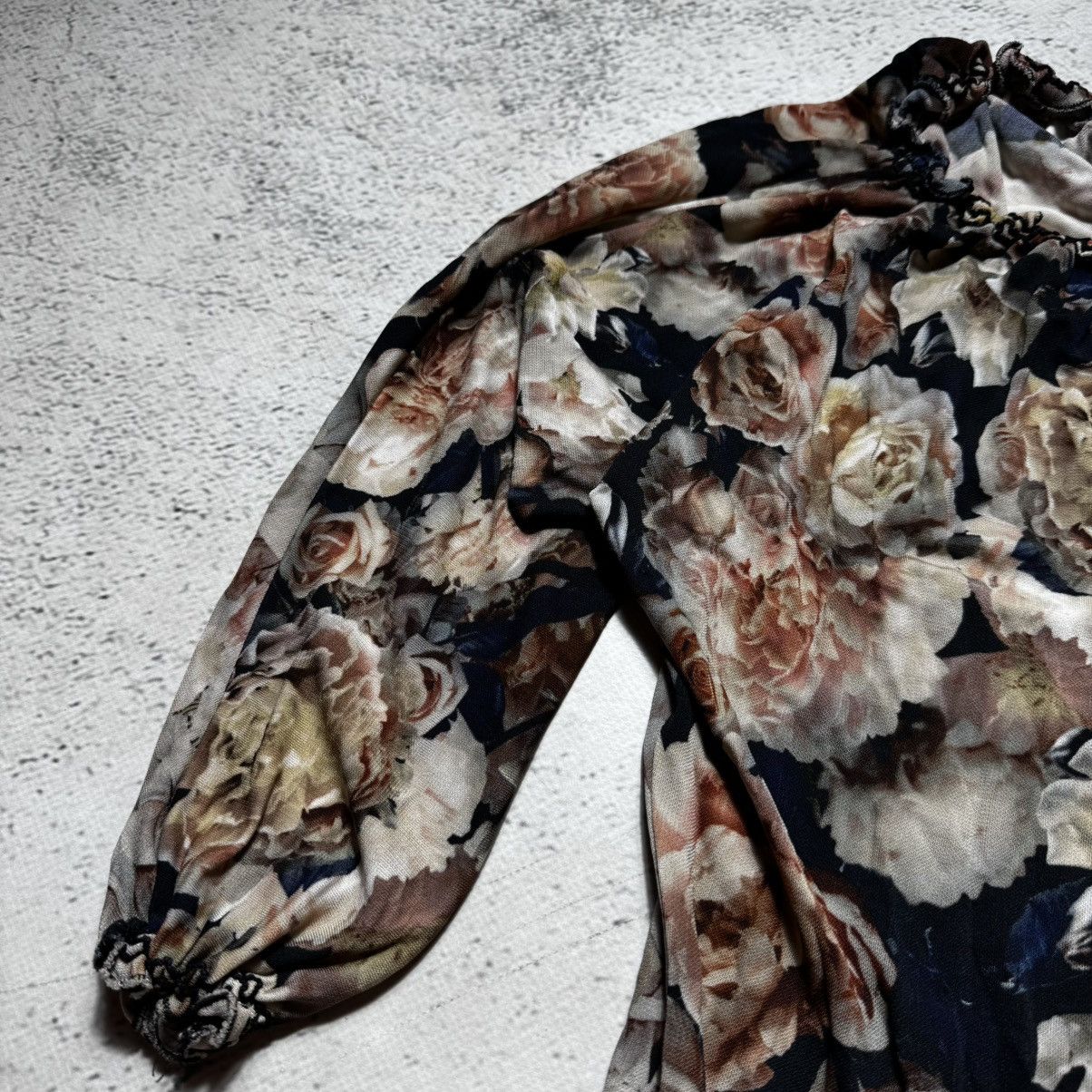 Jean Paul Gaultier 1990 archive jean paul gaultier dress with roses print Size S / US 4 / IT 40 - 5 Thumbnail