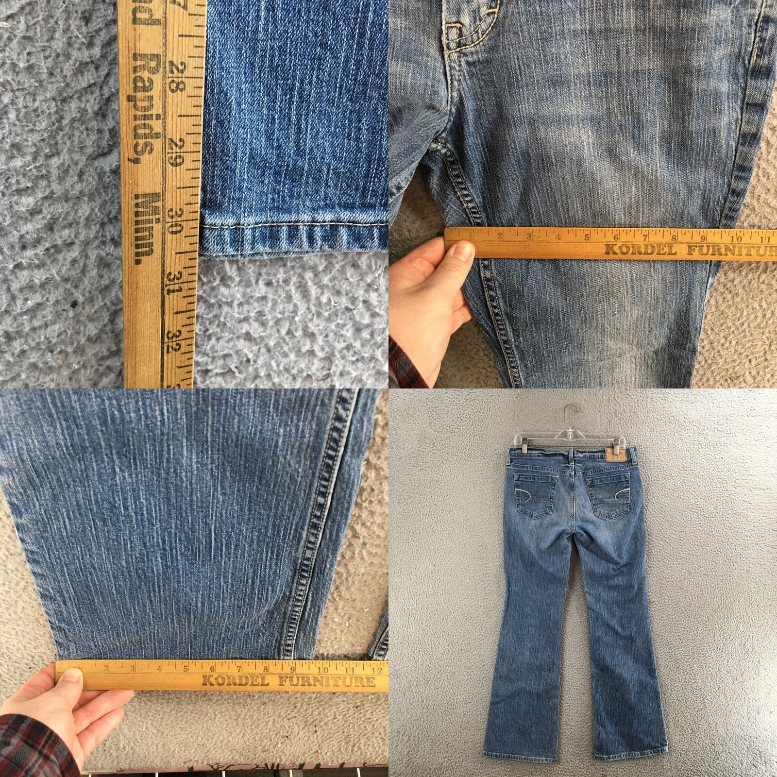 American Eagle Outfitters American Eagle Jeans Womens 12 Bootcut Regular Medium Wash Zip Fly Denim Blue Ladies Jeans Size 34" / US 12 / IT 48 - 8 Thumbnail