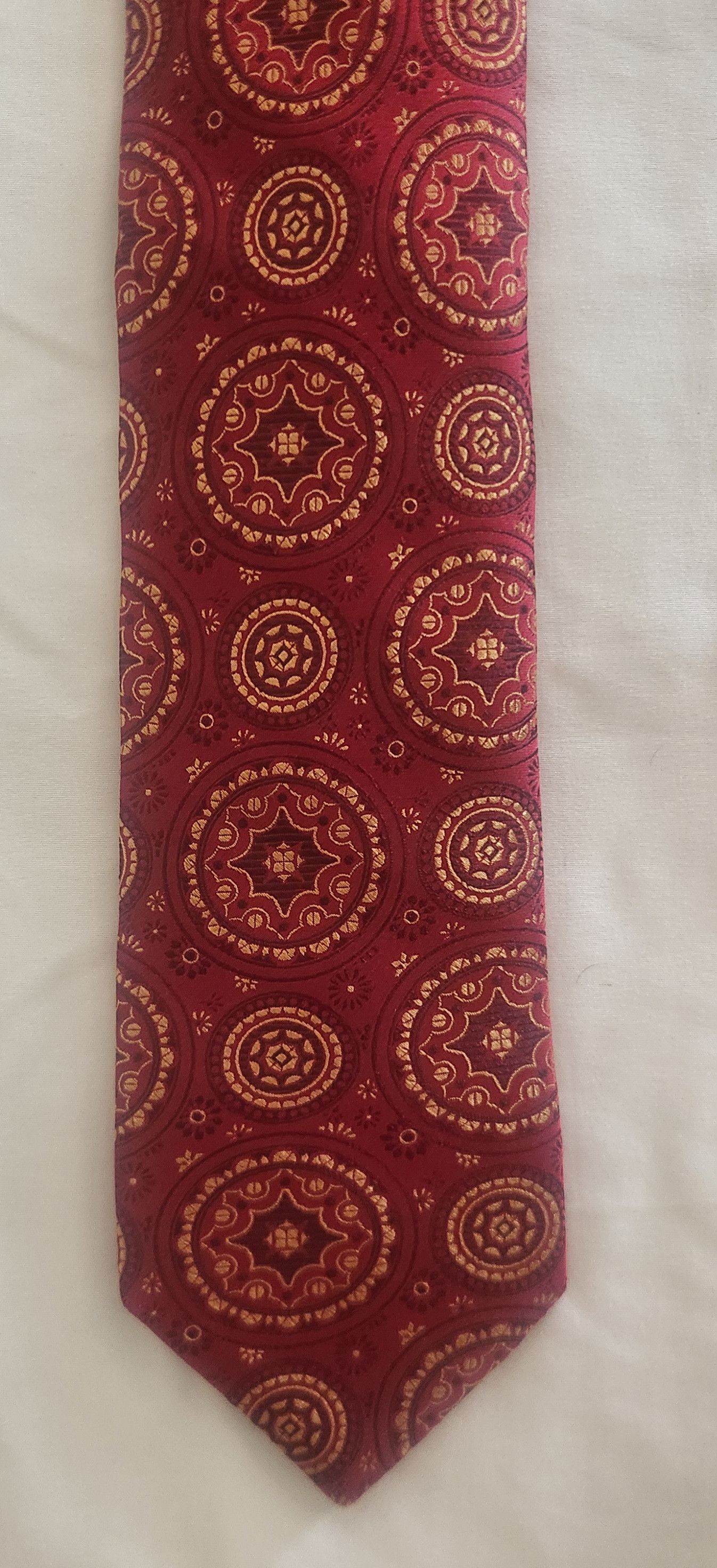Holland & Sherry neck tie Holland & Sherry red gold brocade Size ONE SIZE - 3 Thumbnail