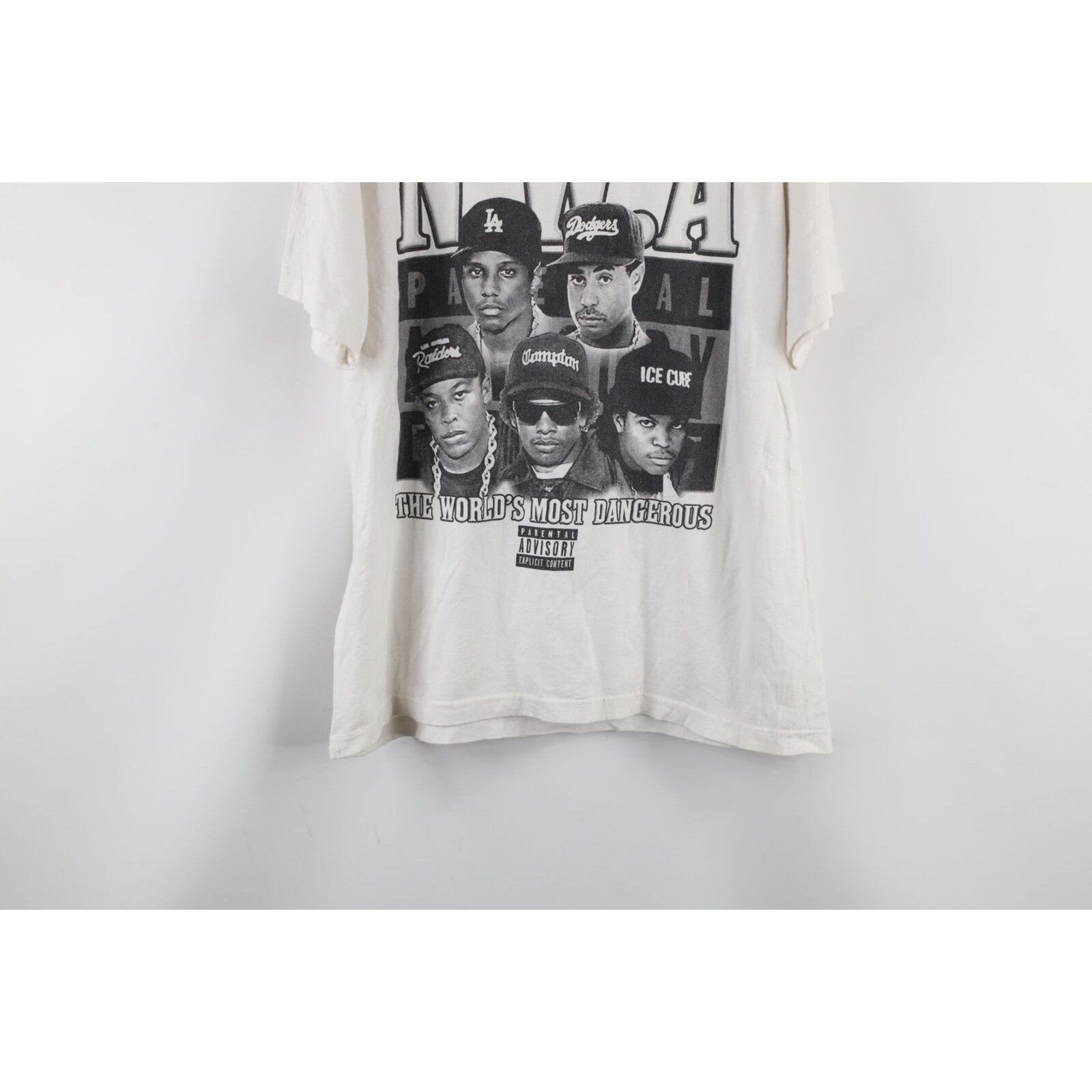 Vintage Vintage Streetwear Distressed NWA Hip Hop Rap Tee T-Shirt Size US L / EU 52-54 / 3 - 3 Thumbnail
