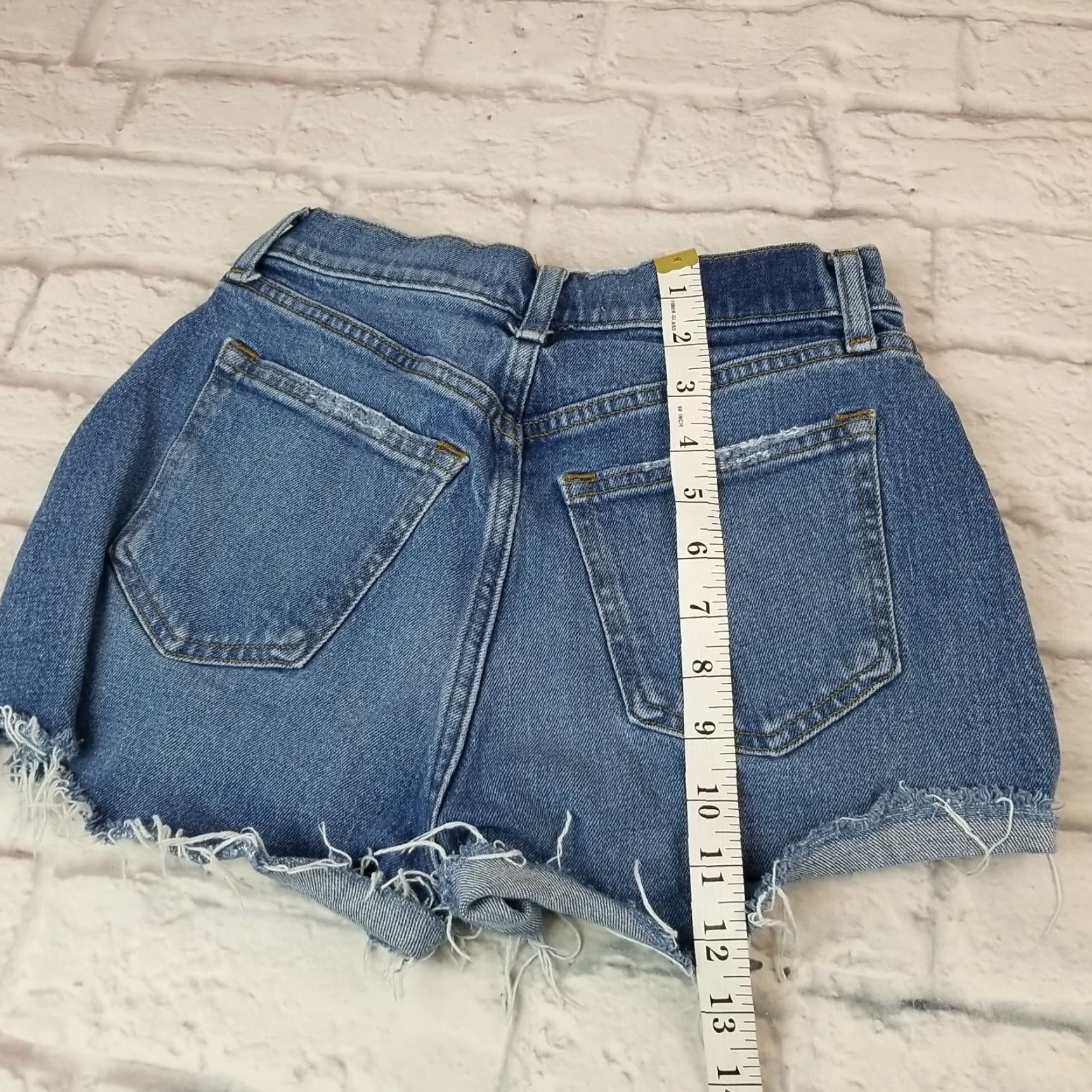 Abercrombie & Fitch VINTAGE Abercrombie & Fitch Women Teens Junior Mom Jean Shorts Cut-off Size 0 Mid Rise Size 25" / US 0 / IT 36 - 5 Thumbnail