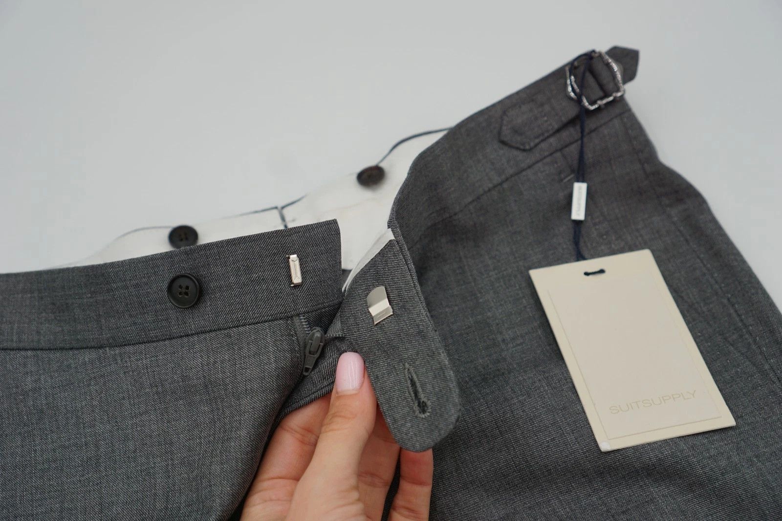 Suitsupply Men Suitsupply Pants Grey Wool Brescia Size 22 UK/US34S Size 34S - 3 Thumbnail