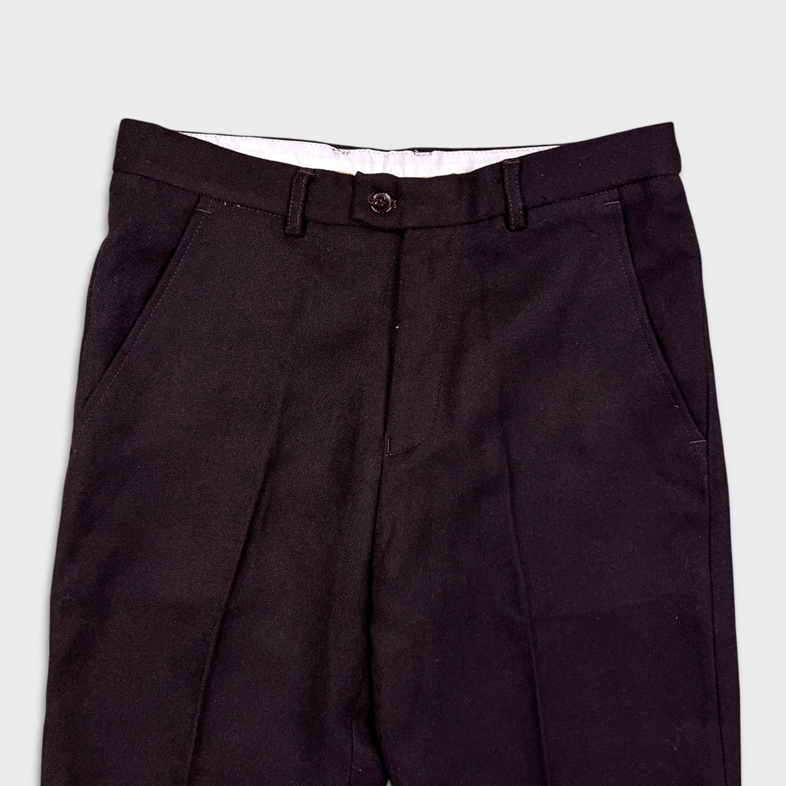 Vintage Vintage Dress Pants 30x27 Straight Hemmed Leg 90s Trousers Size US 30 / EU 46 - 2 Thumbnail