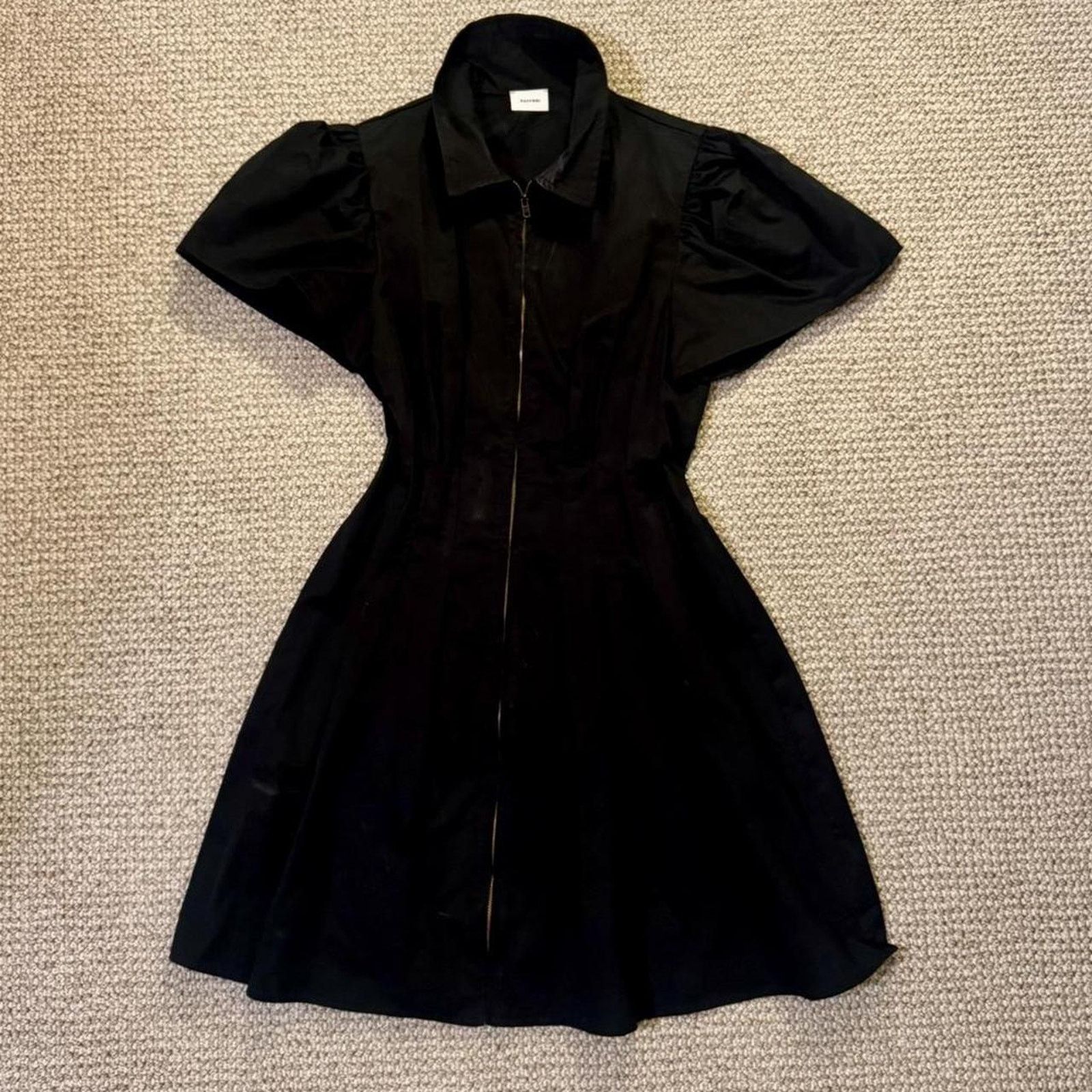 Anthropologie Black mini dress with puffy Size S / US 4 / IT 40 - 6 Thumbnail