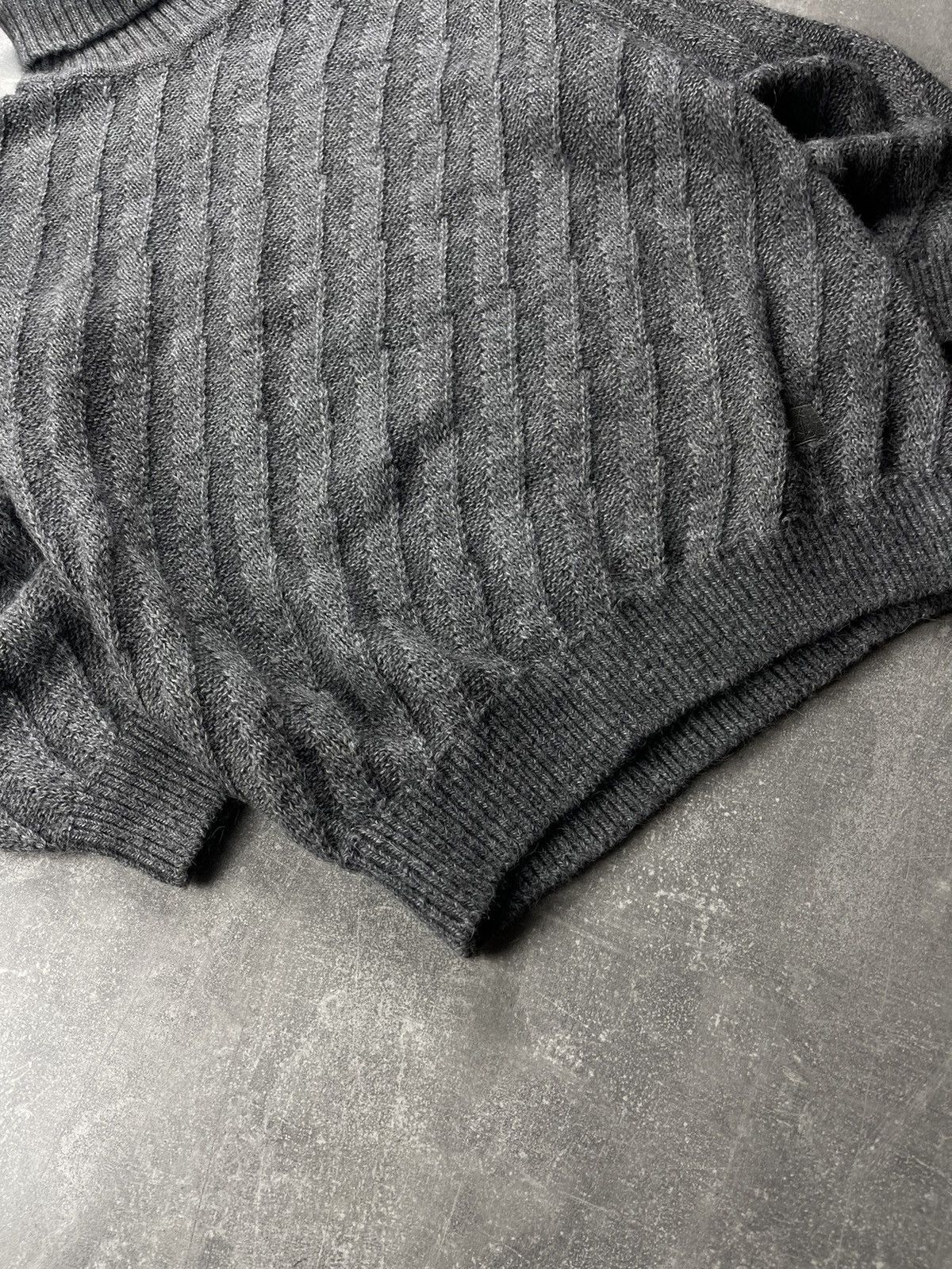 Yves Saint Laurent Yves Saint Laurent Pour Homme Cable Knit Turtleneck Sweater Size US M / EU 48-50 / 2 - 5 Thumbnail