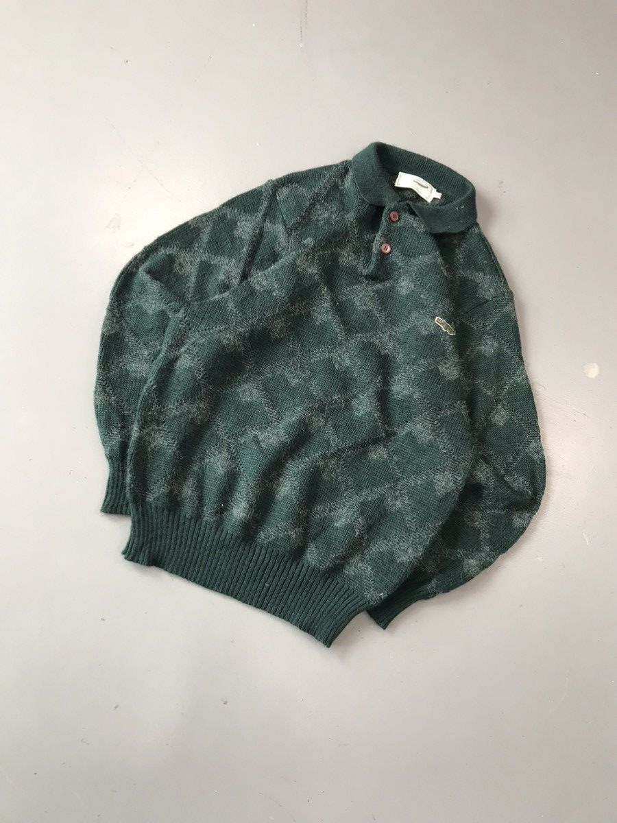 Designer × Vintage Rare vintage crocodile coller knit sweater Size US L / EU 52-54 / 3 - 1 Thumbnail