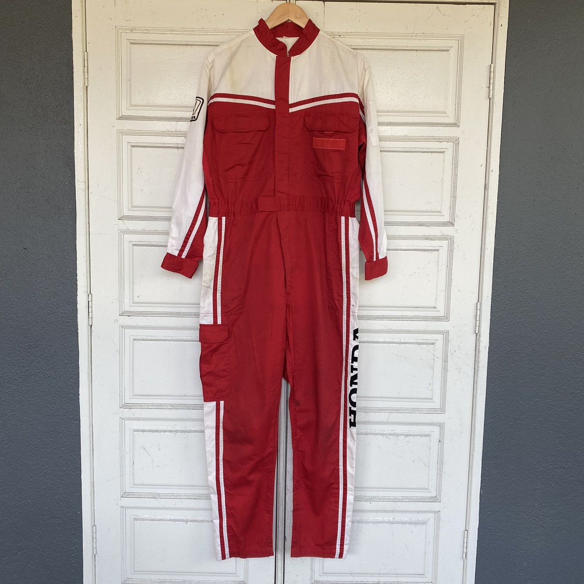 Honda VINTAGE 90s HONDA RACING MECHANIC SUIT COVERALLS | Grailed
