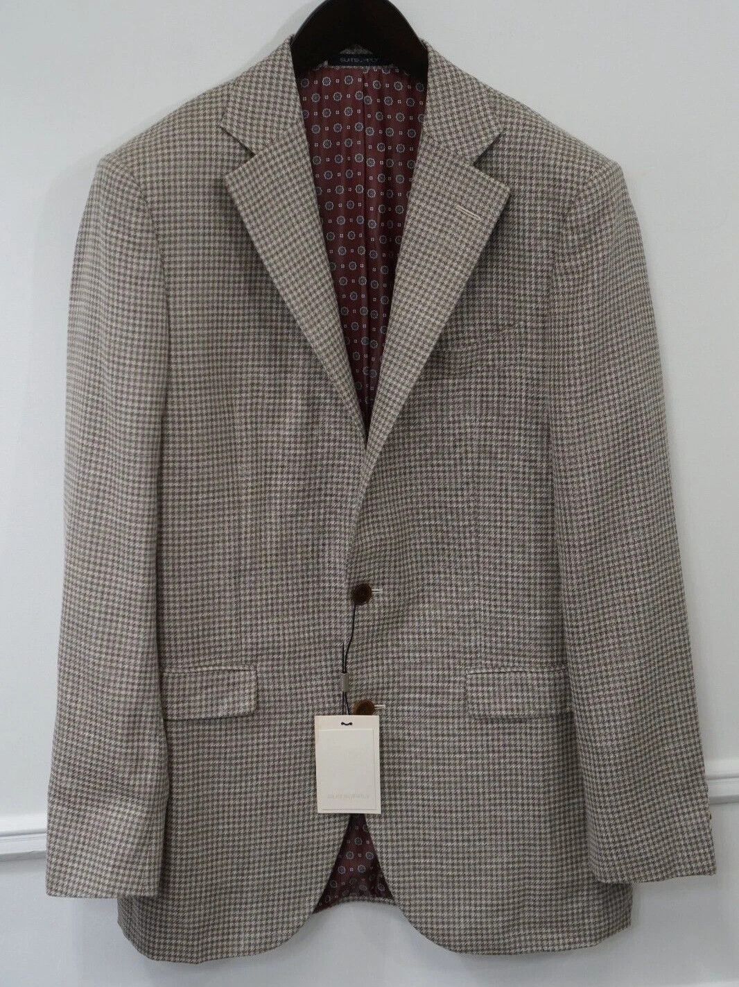 Suitsupply Men Suitsupply Blazer La Spalla Wool Silk Linen Drago US40L Size 40L - 1 Thumbnail