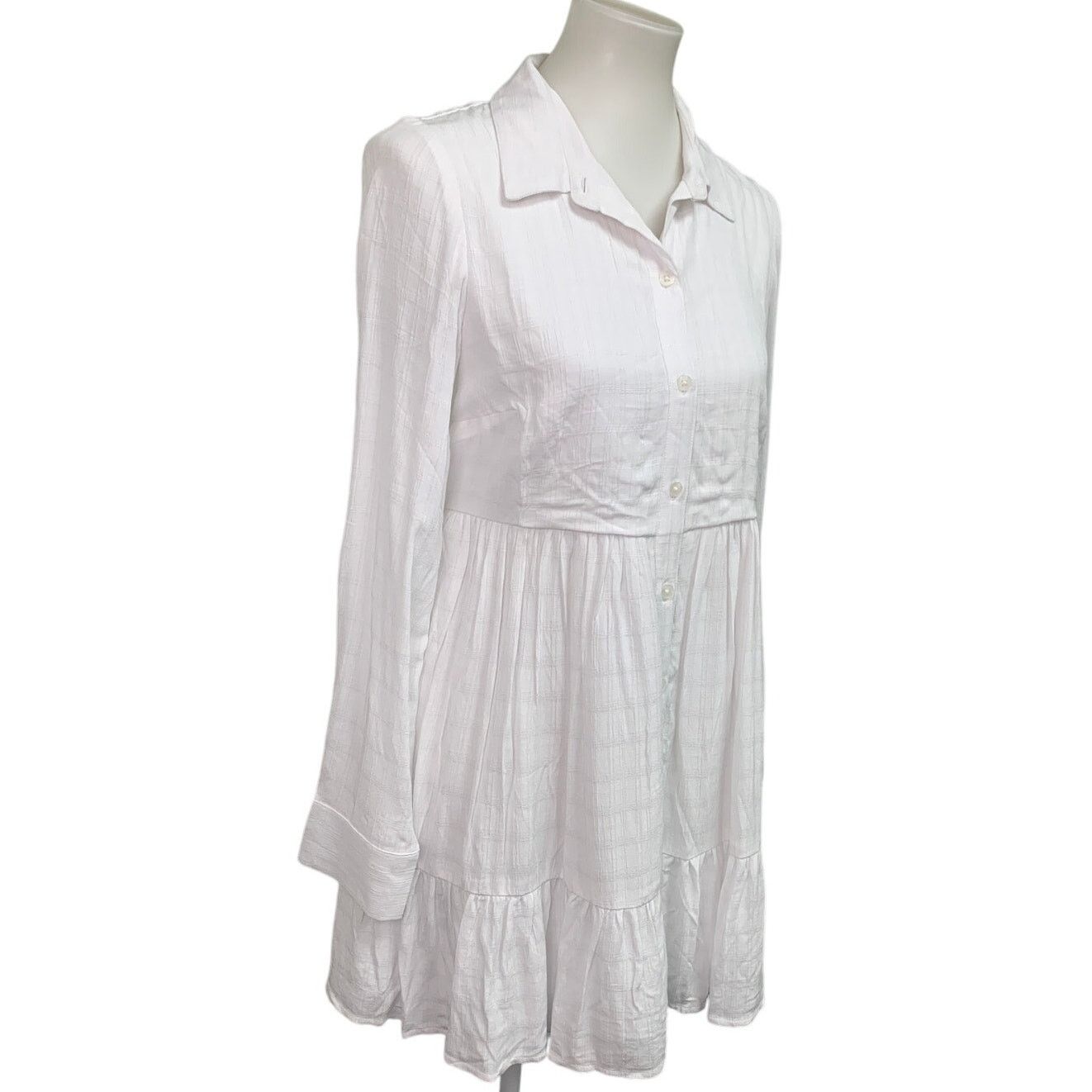 American Eagle Outfitters New American Eagle Womens Small Button Collared Shirt Dress Size S / US 4 / IT 40 - 1 Thumbnail