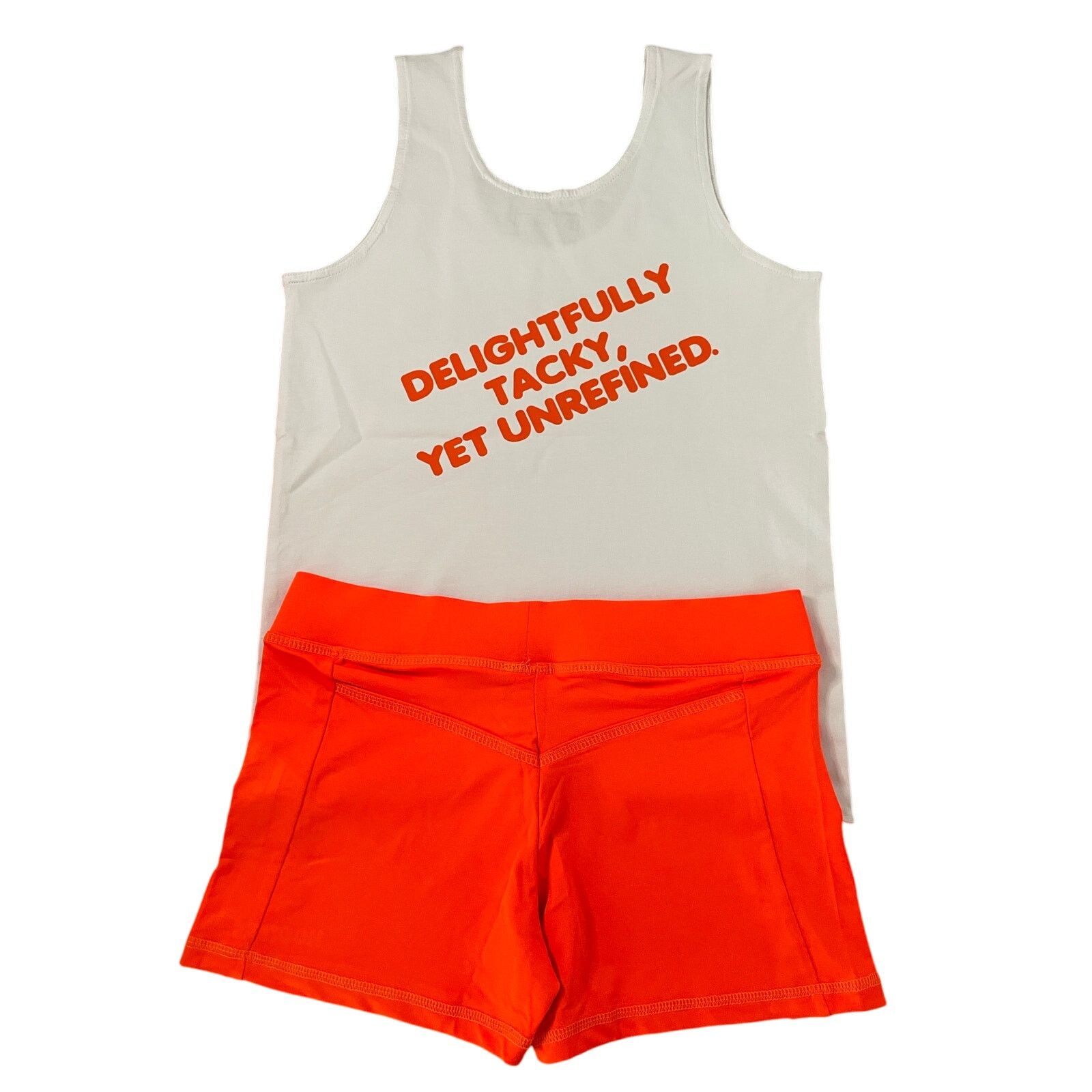 Other New Women’s Hooters Girl Uniform Tank Shorts & Pouch Large Size L / US 10 / IT 46 - 3 Thumbnail