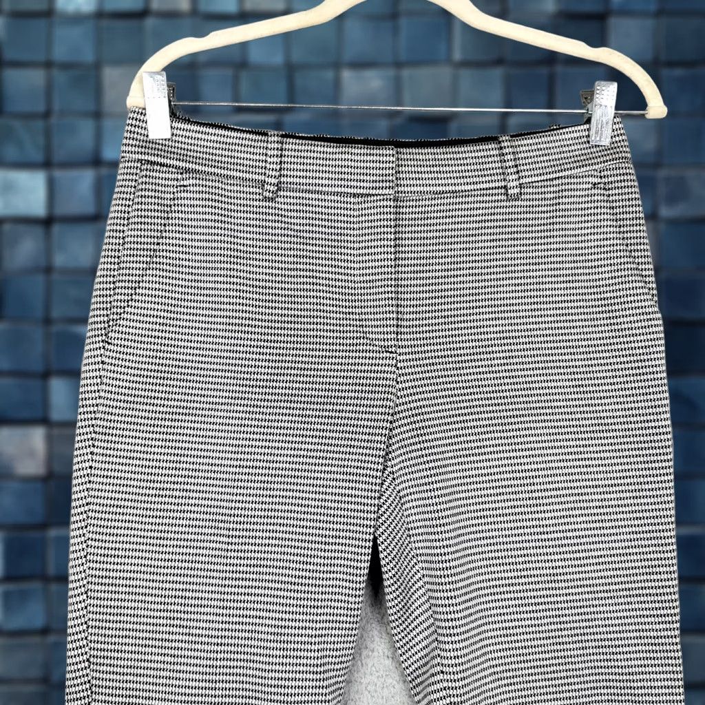 Theory THEORY Stanza Knit Crop Dress Pants Sz 4 Houndstooth Multicolor Women’s Straight Front Dress Pants Size 27" / US 4 / IT 40 - 1 Thumbnail