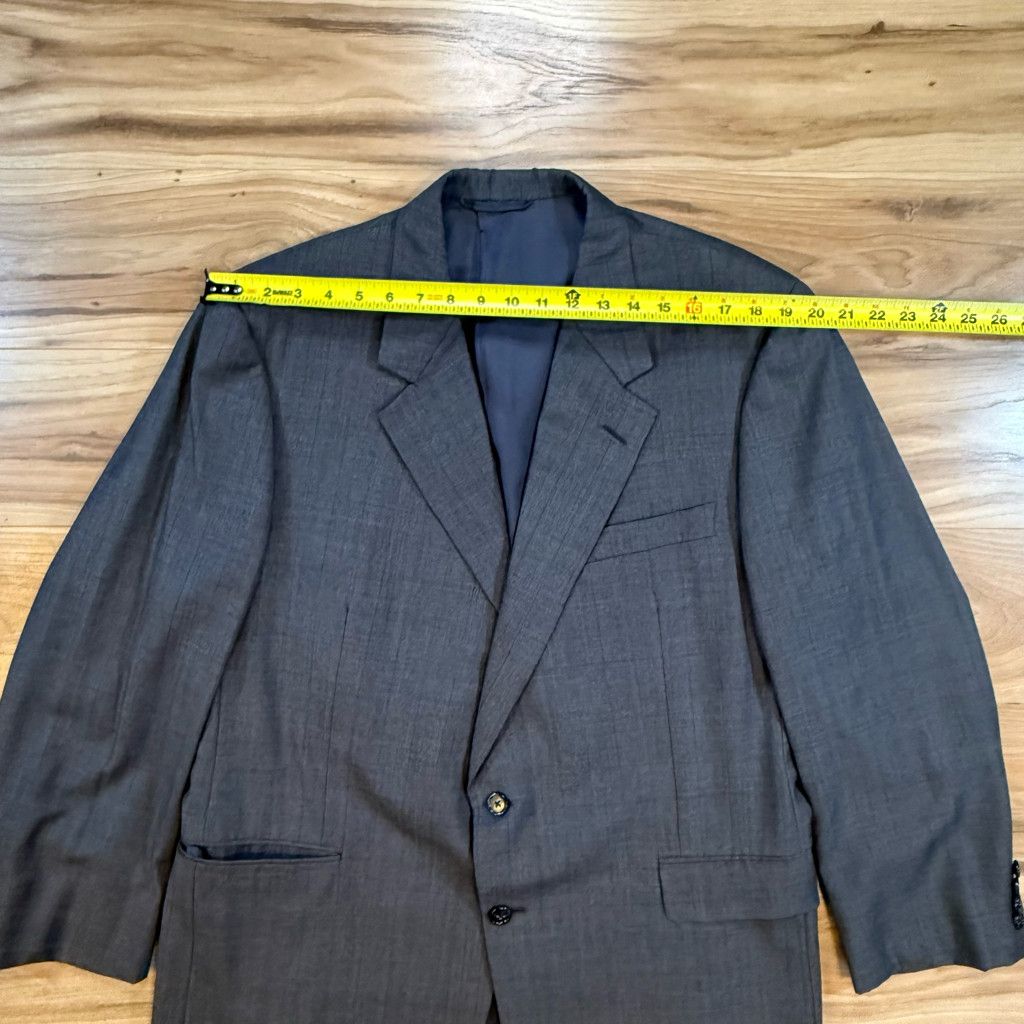 No Fear Hickey Freeman Men’s 46R Loro Piana Super 120s Blazer Size 46R - 4 Thumbnail