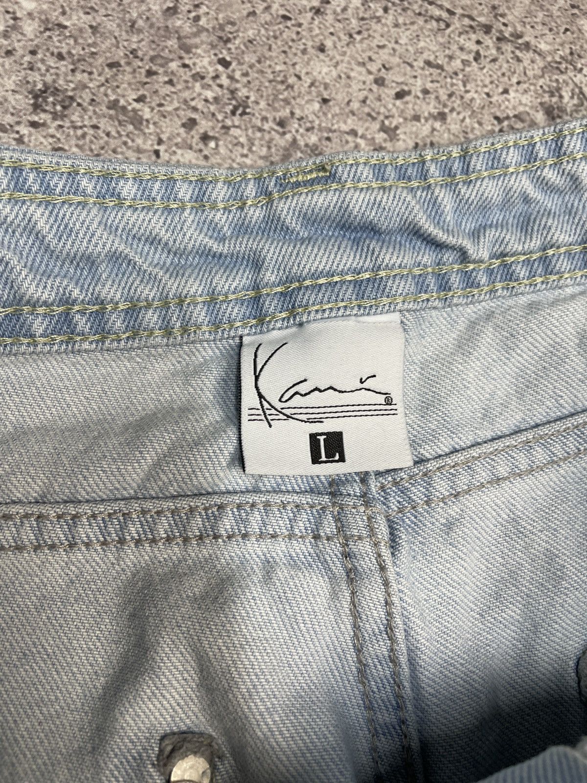 Karl Kani Vintage Distressed Karl Kani 00s Baggy Cargo Jeans Pants Size US 34 / EU 50 - 13 Thumbnail