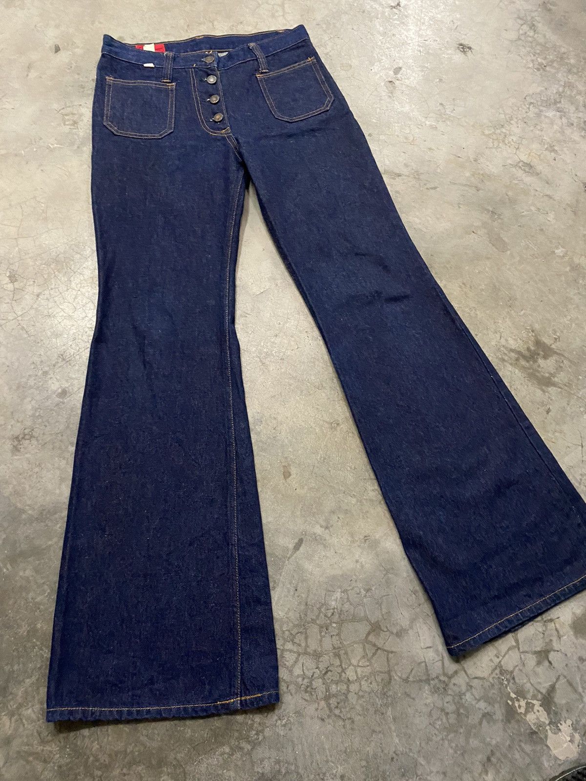If Six Was Nine × Japanese Brand × Vintage Flare Jeans Vintage Japanese Sakamoto Bush Pant Jeans Size US 29 - 7 Thumbnail