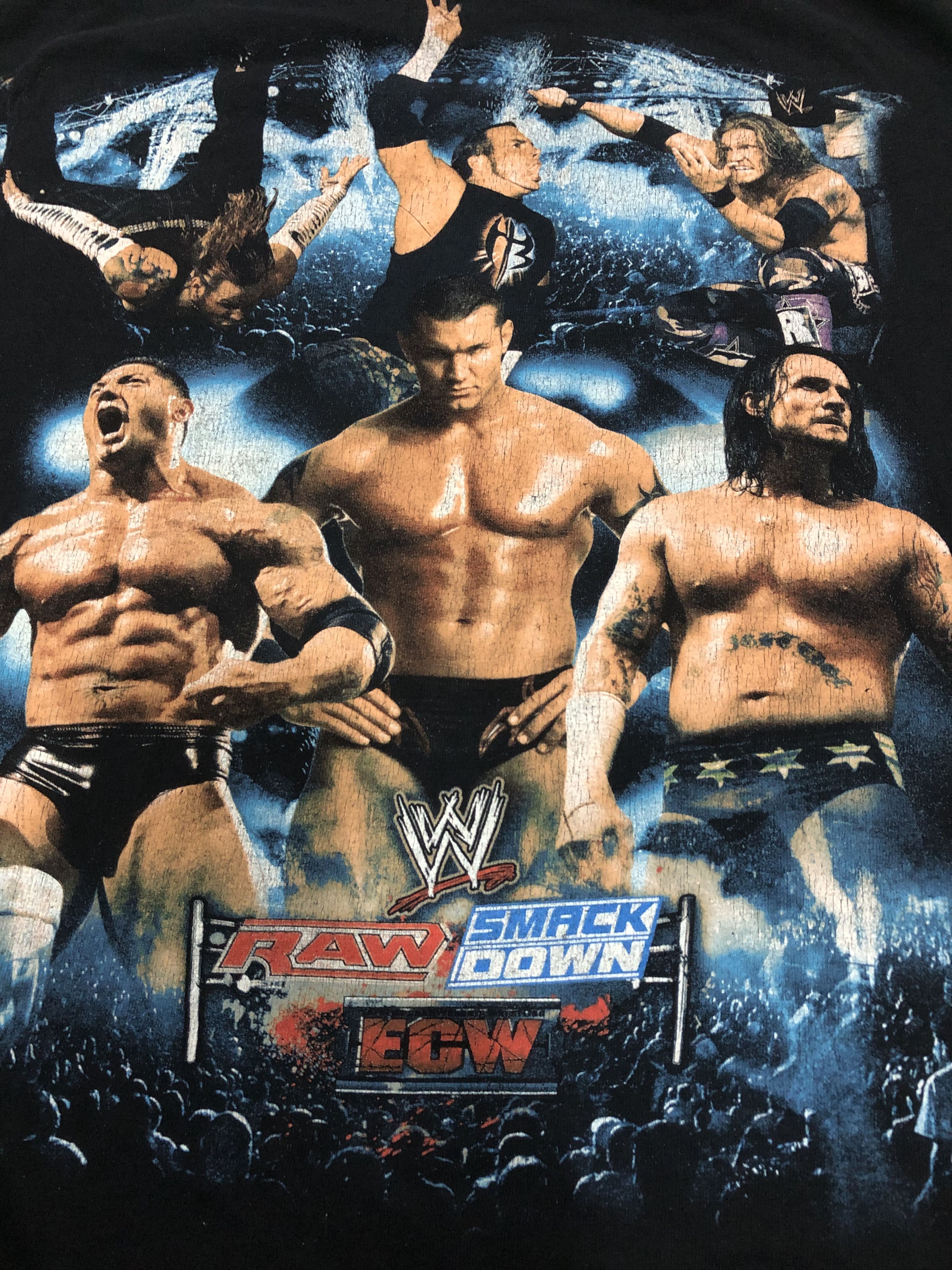 WWE Vintage WWE Raw SmackDown ECW Superstar Tee (2000s) – Medium Size US M / EU 48-50 / 2 - 4 Thumbnail