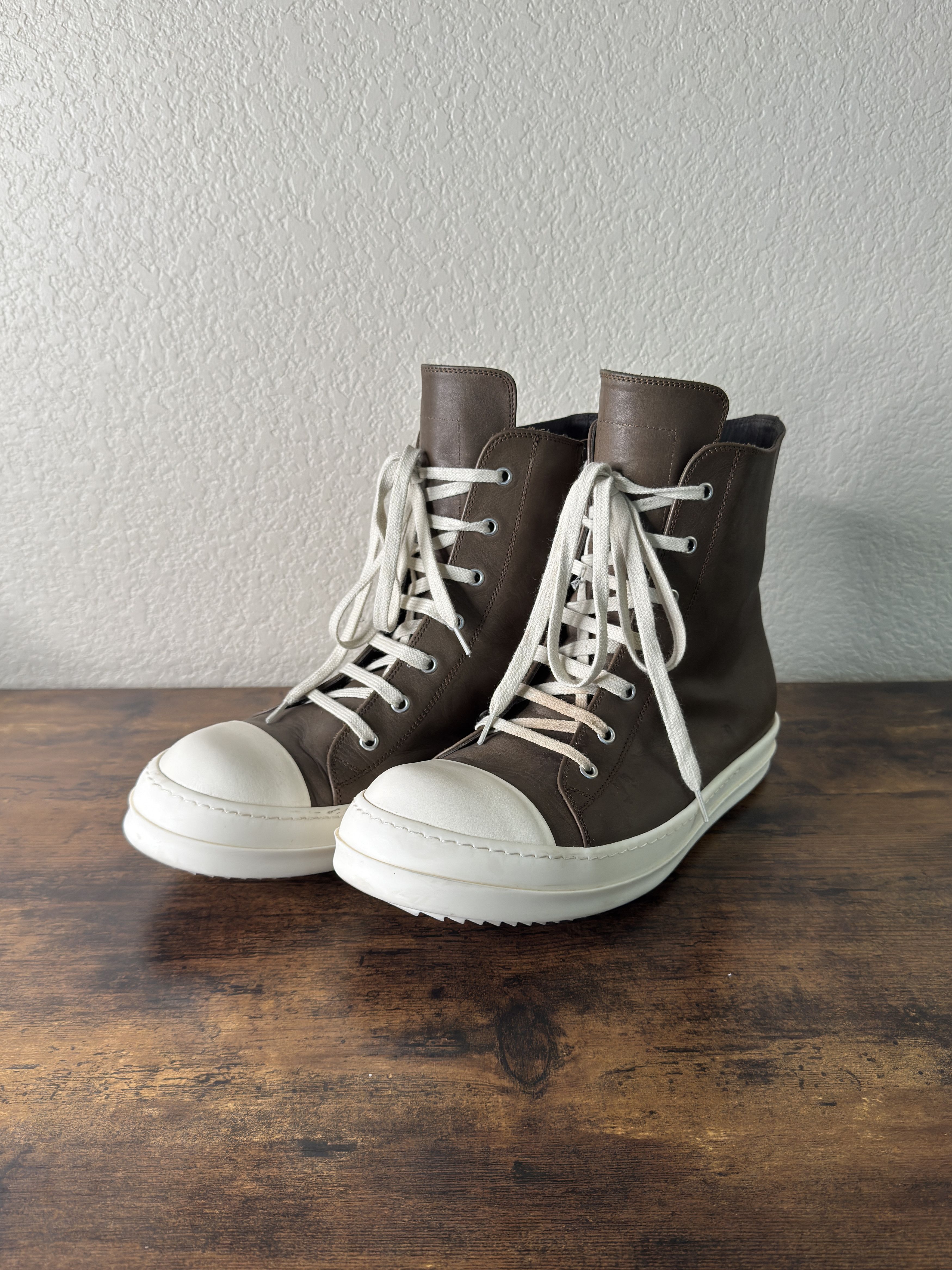 Rick Owens Rick Owens, High Top Ramones Size US 11 / EU 44 - 1 Thumbnail