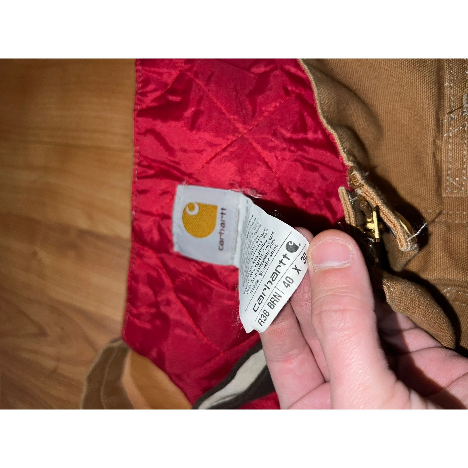 Carhartt Carhartt Bib Overalls Quilt Coveralls Duck Canvas 40x30 Size US XXL / EU 58 / 5 - 5 Thumbnail