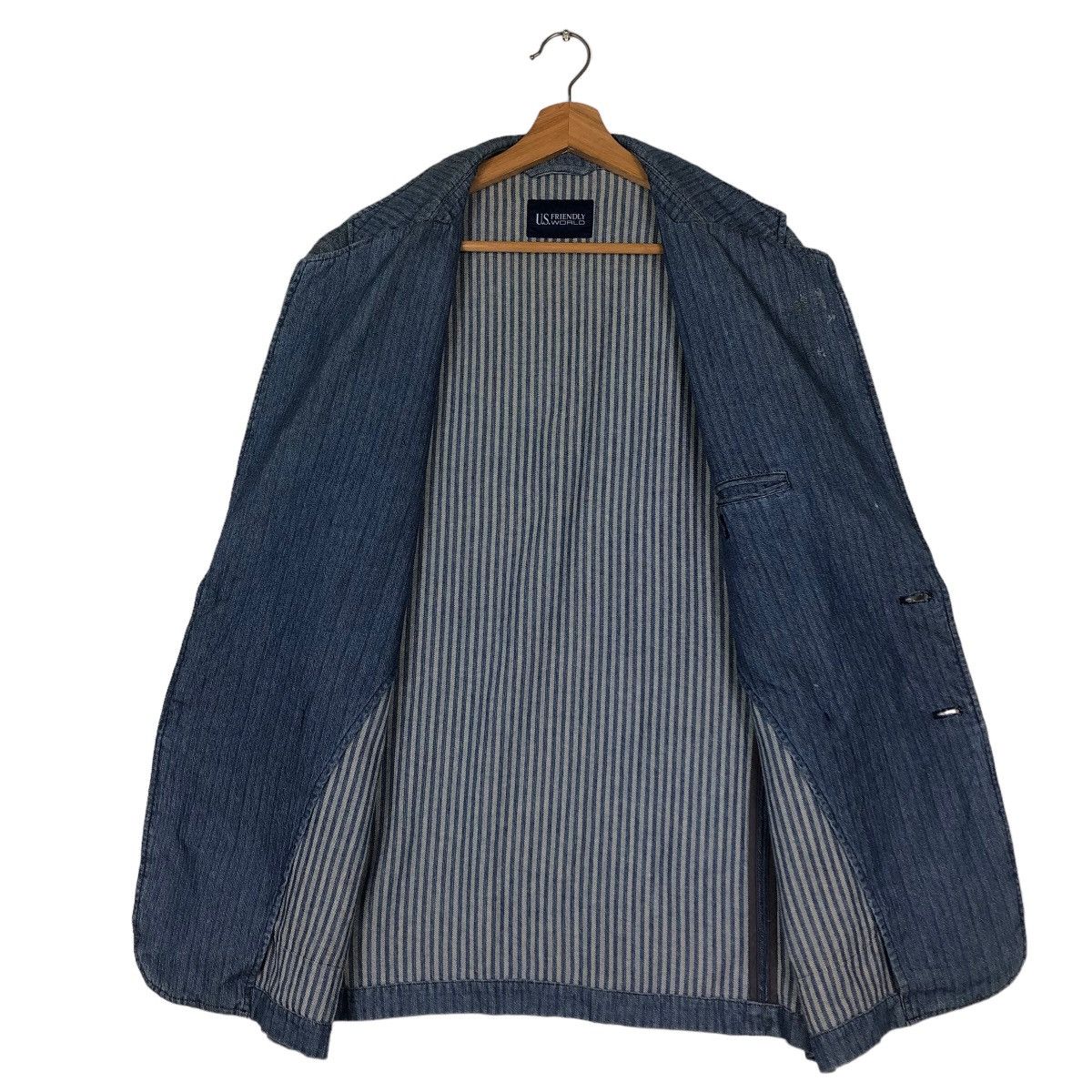 Japanese Brand 🔥Vintage Denim Jacket US World Inspire Kapital Japan Size US M / EU 48-50 / 2 - 13 Thumbnail