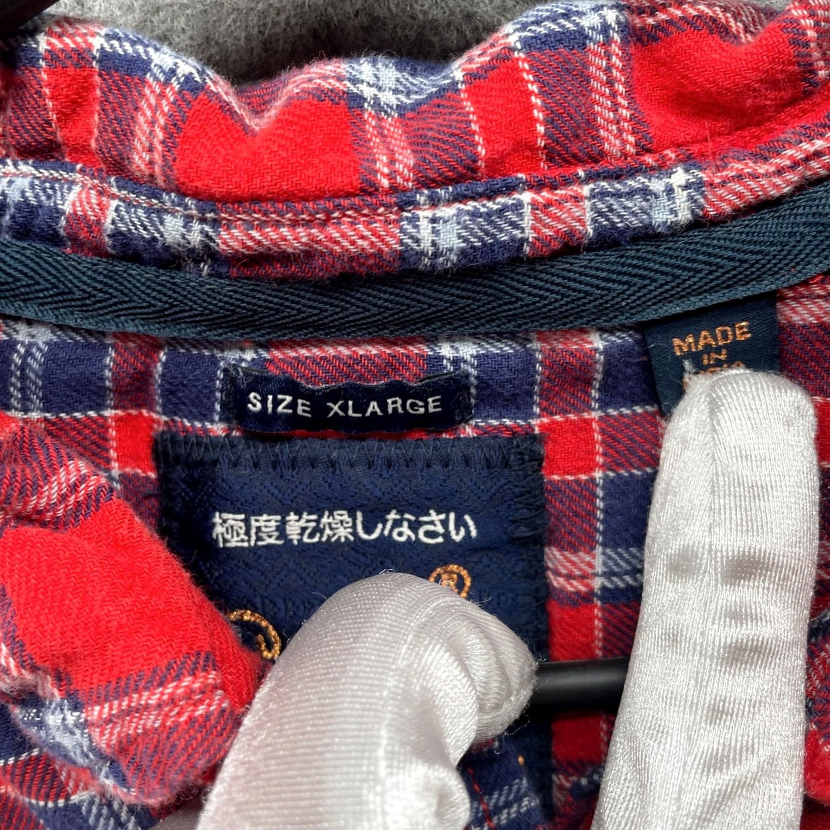 Superdry VINTAGE Superdry Shirt Womens XL Red Blue Plaid Button Down Size XL / US 12-14 / IT 48-50 - 6 Thumbnail