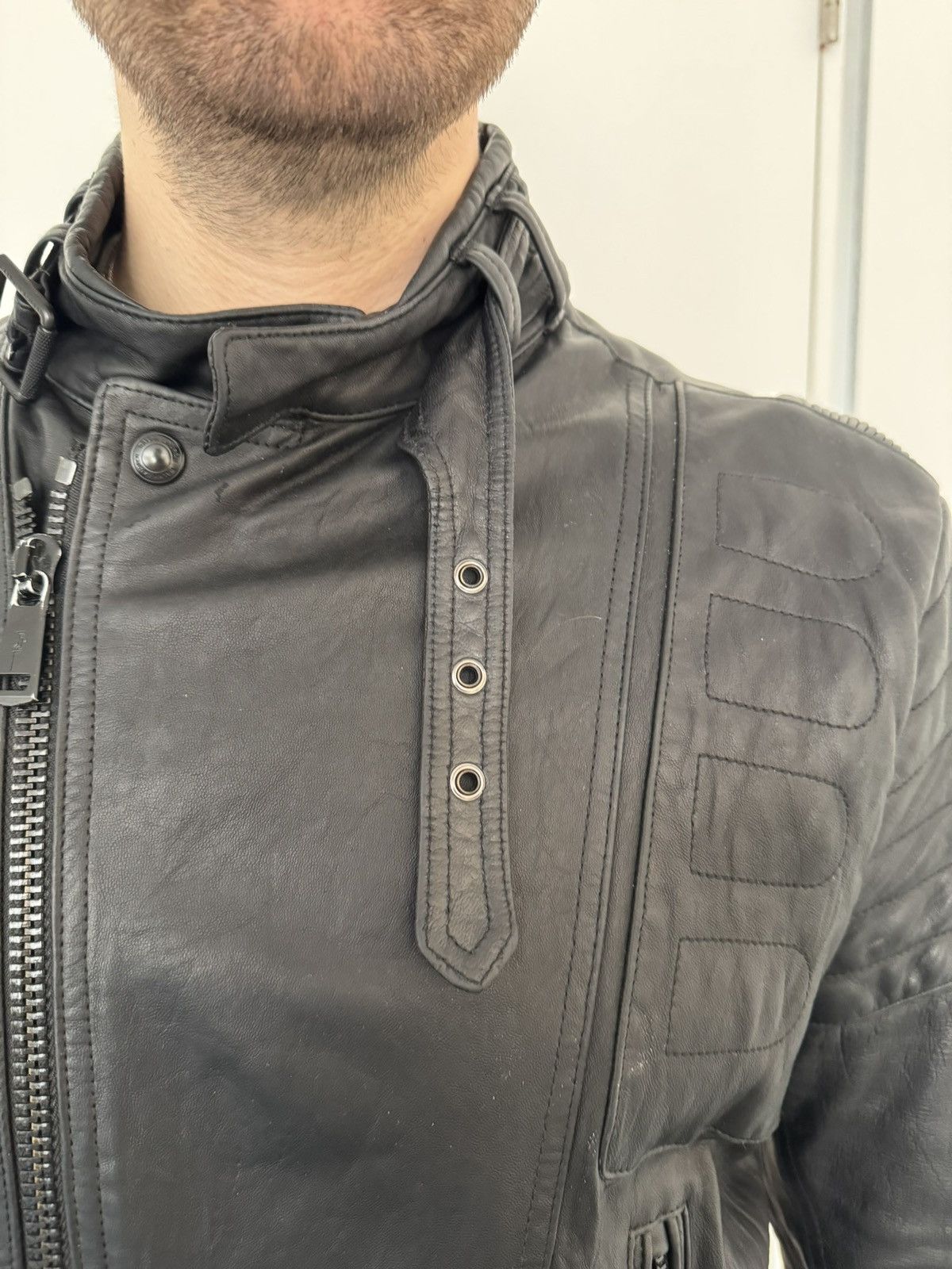 Ralph Lauren Black Label Black Label Ralph Lauren Leather Moto Jacket Size US L / EU 52-54 / 3 - 4 Thumbnail