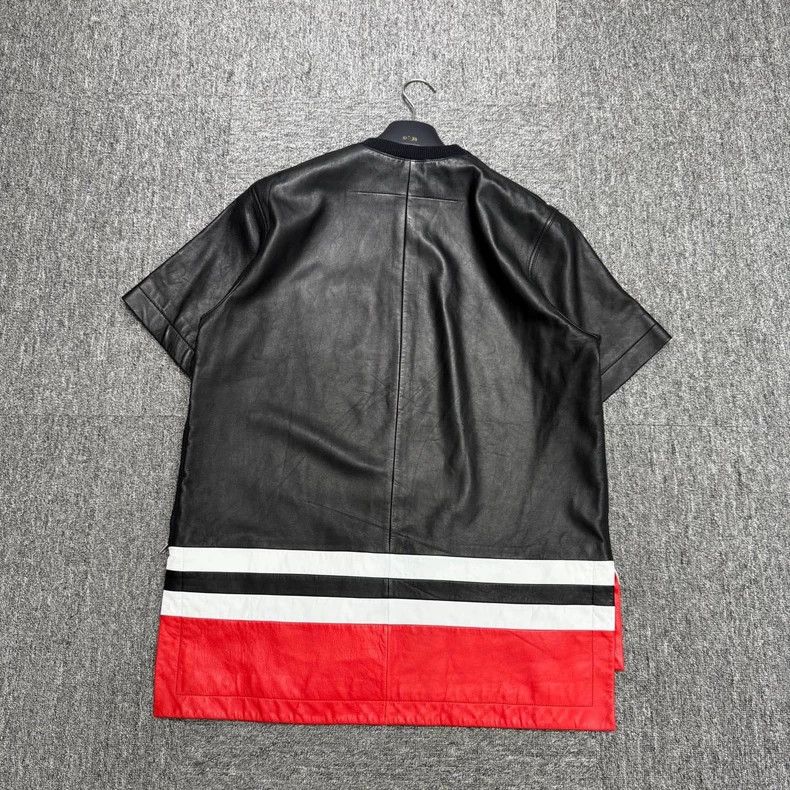 Givenchy Givenchy Three-color Patchwork Sheepskin Short Sleeve Size US M / EU 48-50 / 2 - 2 Thumbnail