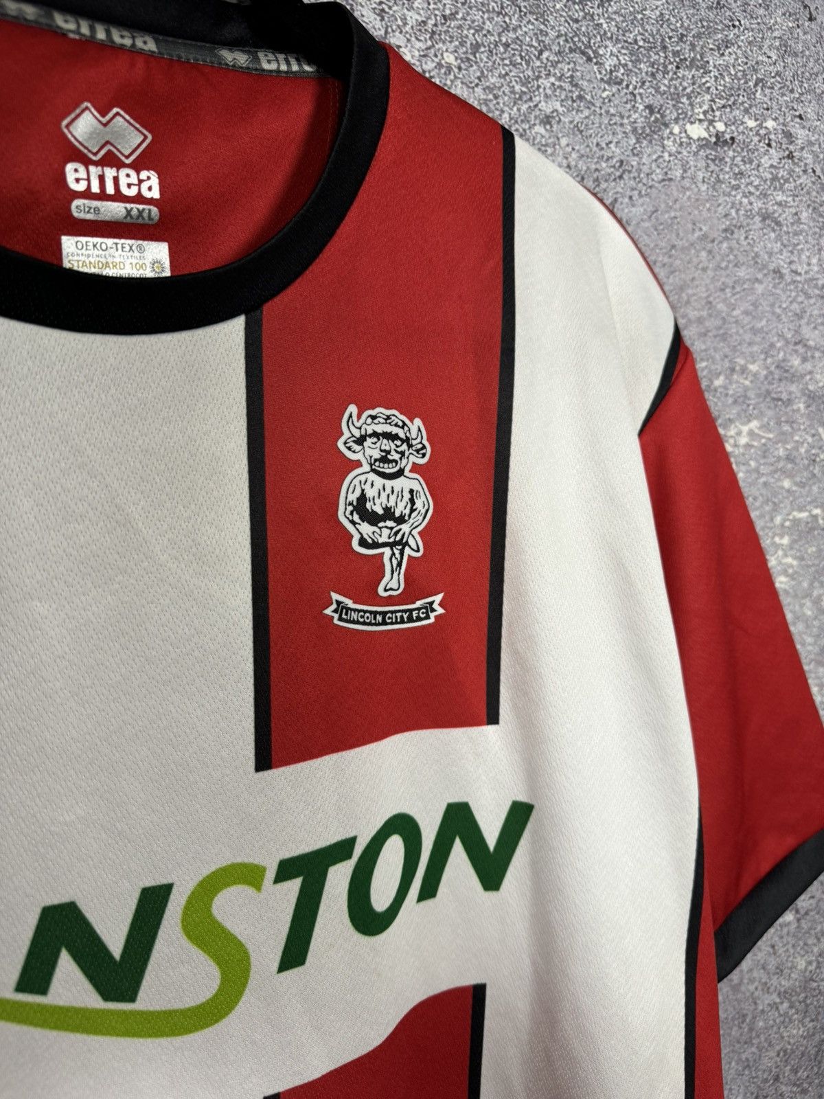 Errea × Vintage Vintage Lincoln City 2022/23 Errea Soccer Jersey Blokcore Size US XXL / EU 58 / 5 - 8 Thumbnail