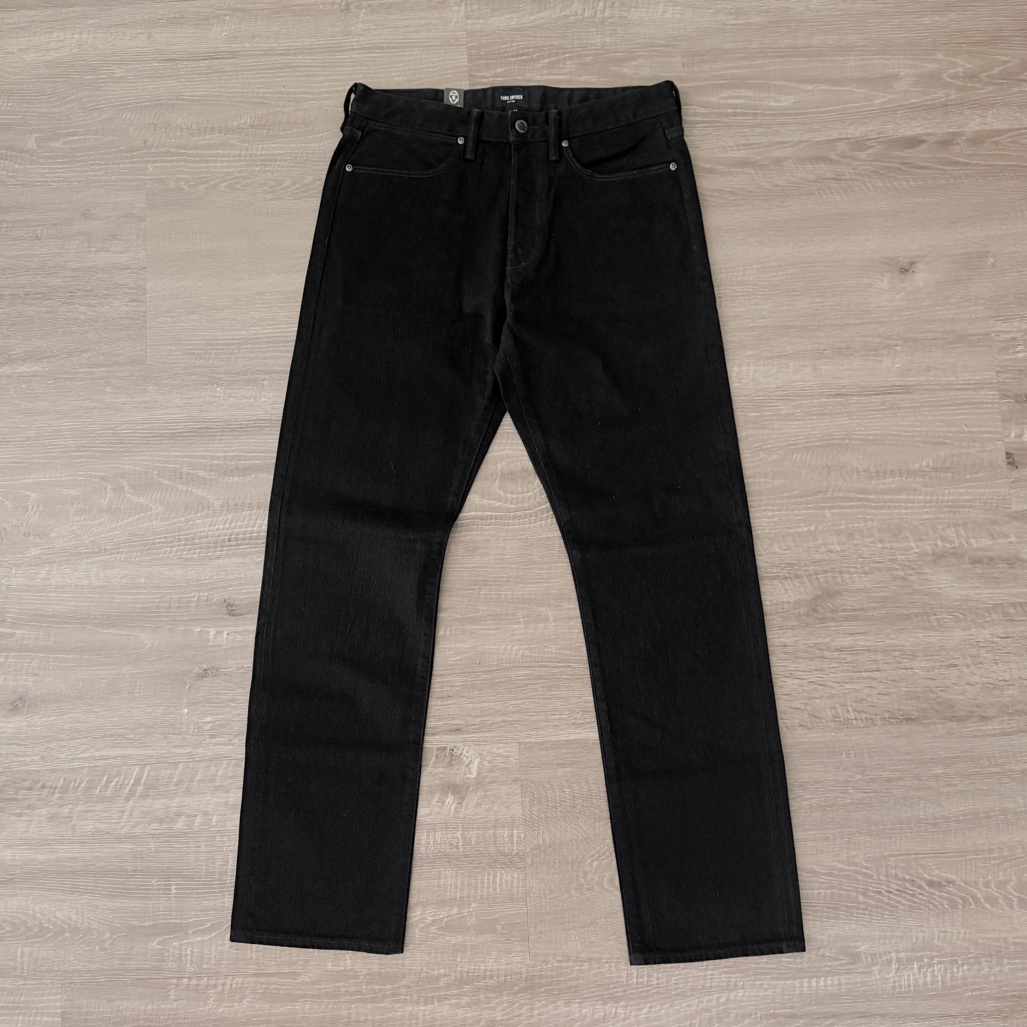 Todd Snyder Todd Snyder 13.5 oz Straight Japanese Selvedge Black Jeans Size US 32 / EU 48 - 1 Thumbnail