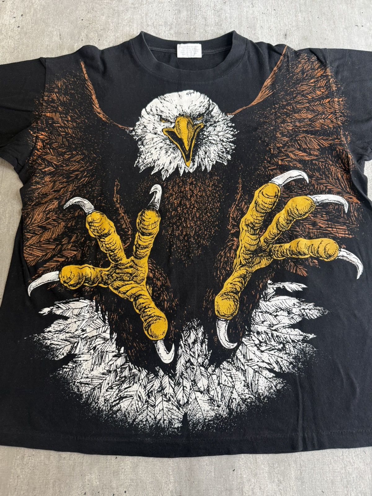 Band Tees × Vintage Vintage eagle tee Size US M / EU 48-50 / 2 - 1 Thumbnail
