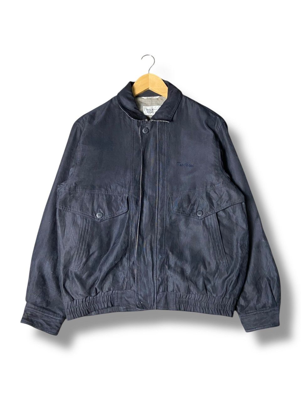 Japanese Brand Troy Bros Suede Bomber Jacket (148) Size US S / EU 44-46 / 1 - 1 Thumbnail