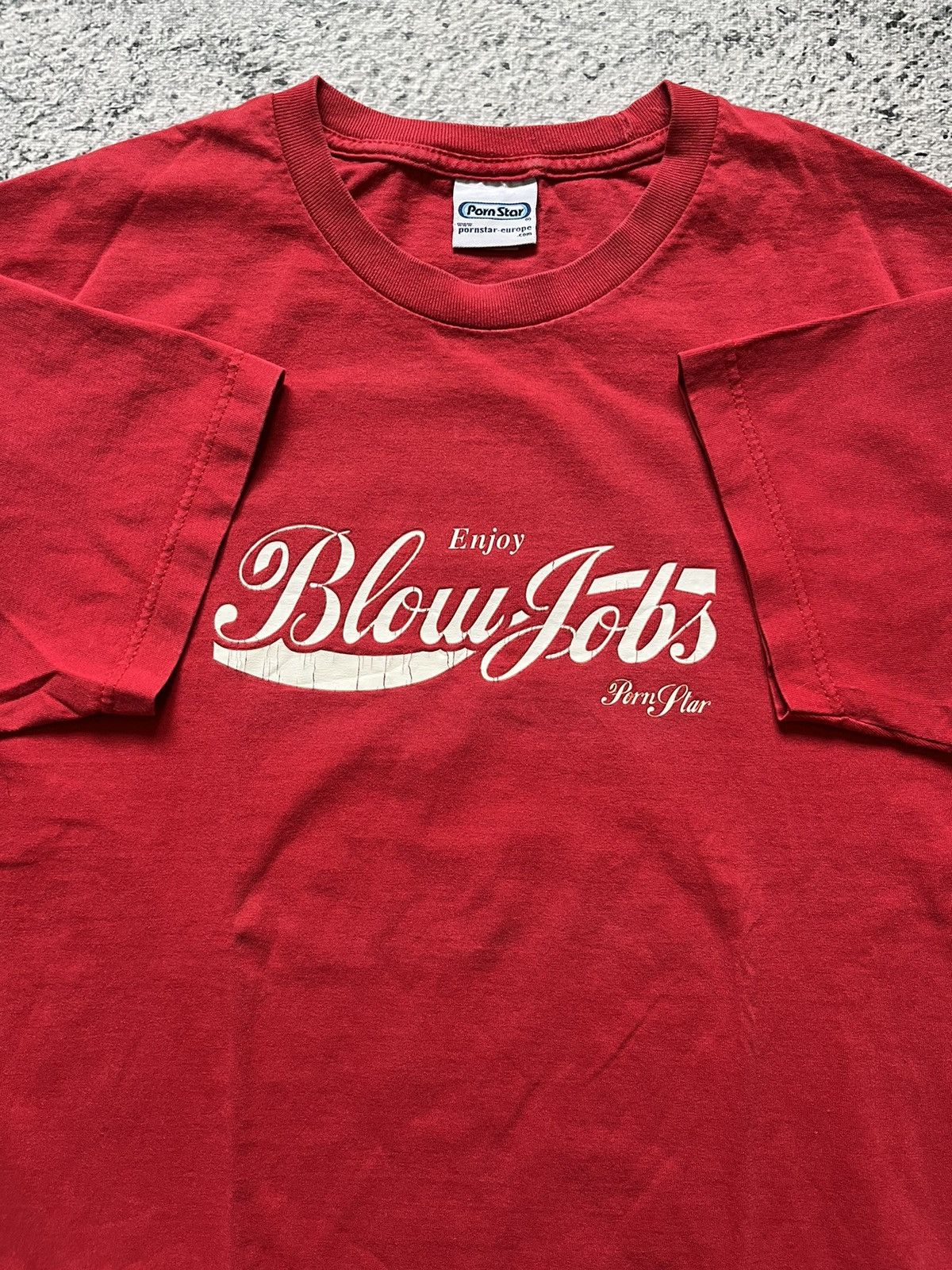 Vintage 90s Enjoy BlowJobs PornStar T-shirt made in USA