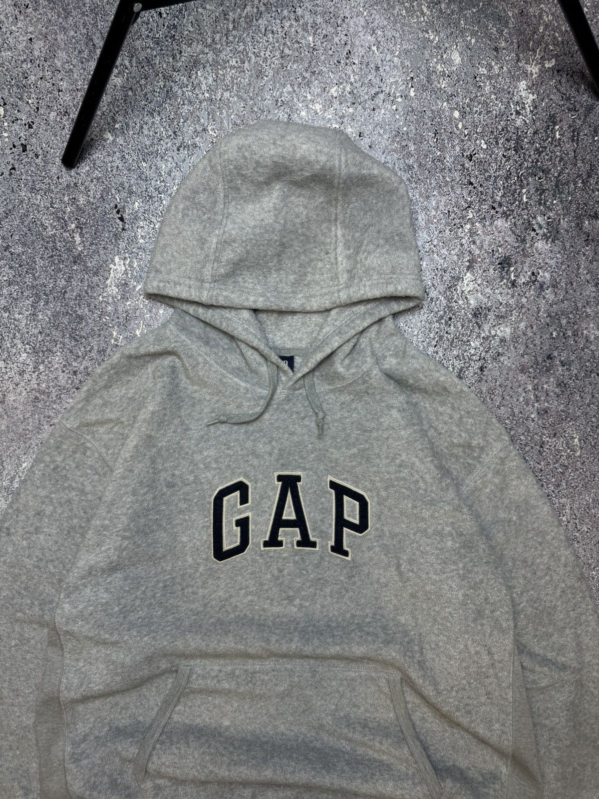 Gap × Vintage 💥CRAZY GAP FLEECE HOODIE YEEZY STYLE BIG LOGO Size US XL / EU 56 / 4 - 6 Thumbnail