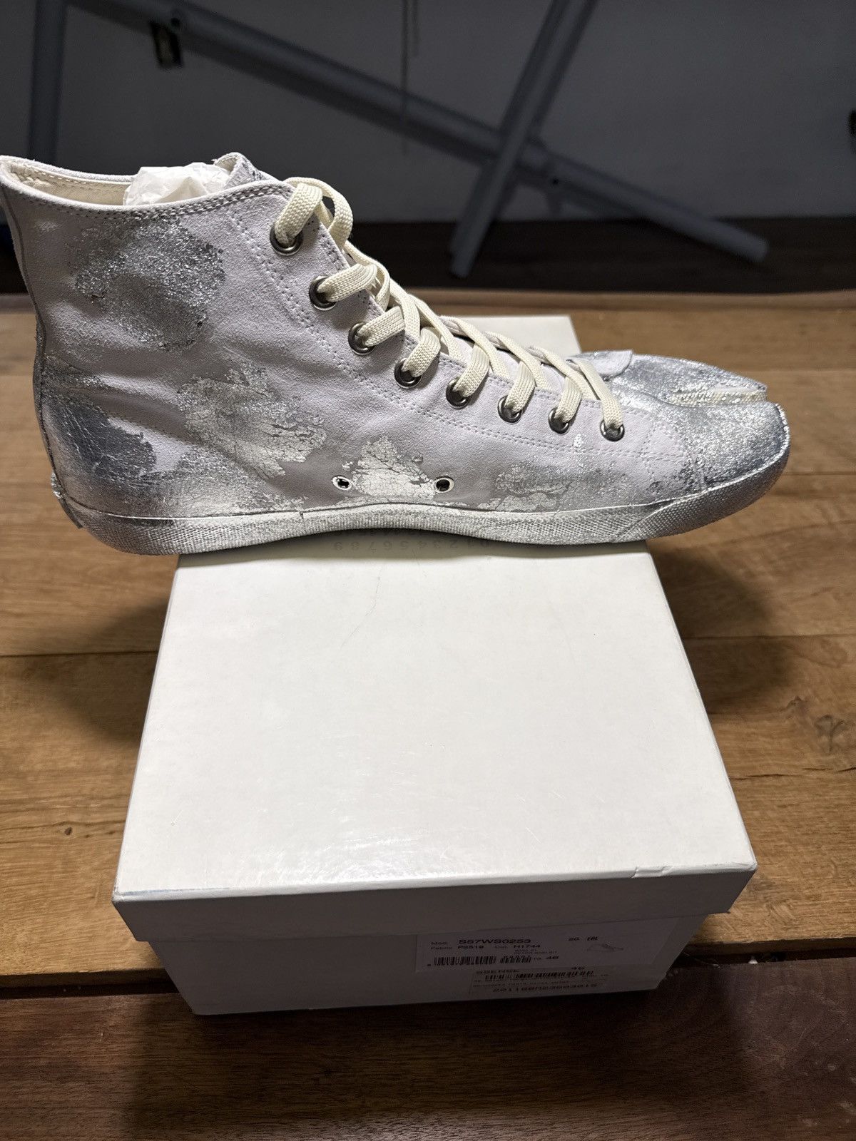 Maison Margiela Tabi High Top Glitter Size US 13 / EU 46 - 2 Thumbnail
