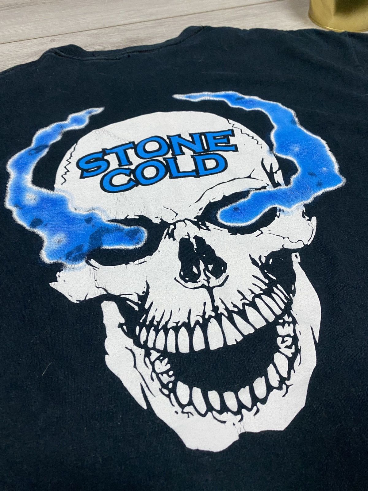 WWF Vintage WWF STONE COLD What Wrestling Skull Tee Shirt Size US L / EU 52-54 / 3 - 8 Thumbnail