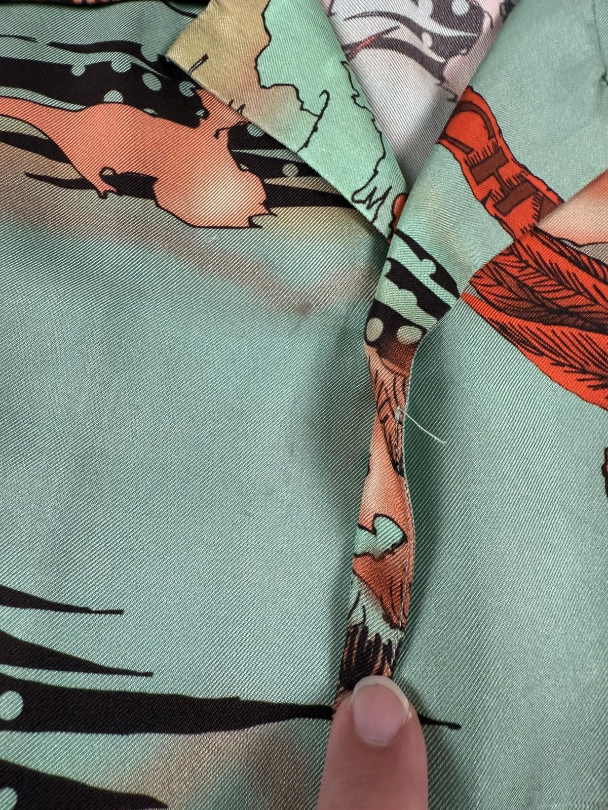 Givenchy Givenchy Japanese Print Silk Shirt Size US M / EU 48-50 / 2 - 8 Thumbnail