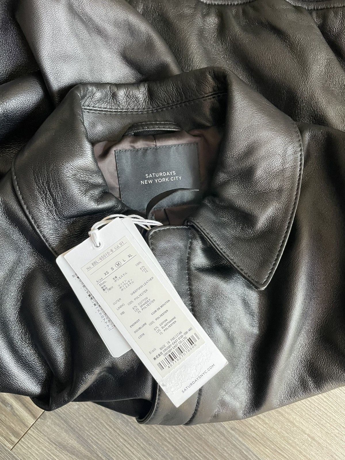 Saturdays NYC Saturdays NYC Tunstall Leather Jacket | black M Size US M / EU 48-50 / 2 - 4 Thumbnail