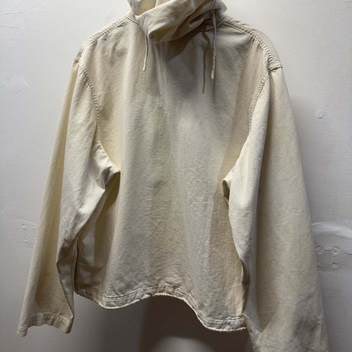 Vintage 40s WW2 US Navy Anti Gas Gunner Smock Jacket First Pattern Size US XL / EU 56 / 4 - 6 Thumbnail
