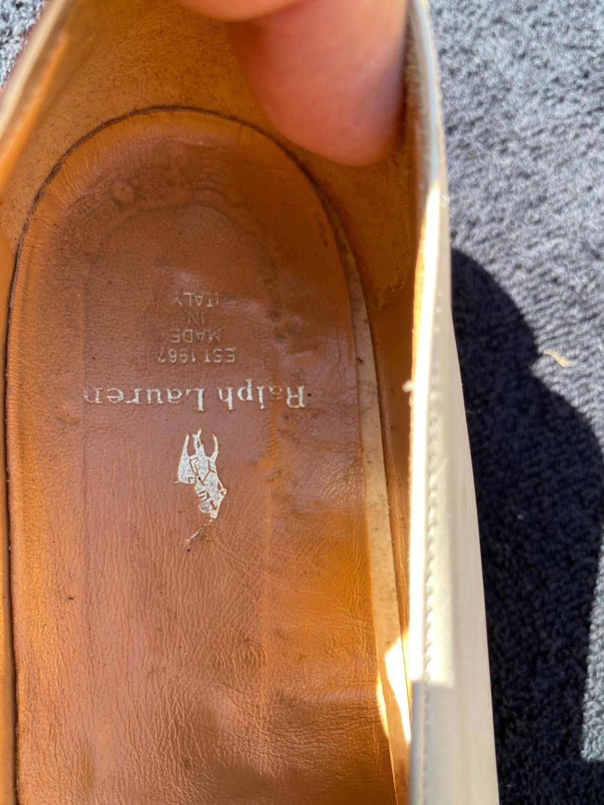 Lauren Ralph Lauren VINTAGE _Ralph Lauren Women Shoes, w/ Gold Trim (S1002) Size US 7.5 / IT 37.5 - 3 Thumbnail