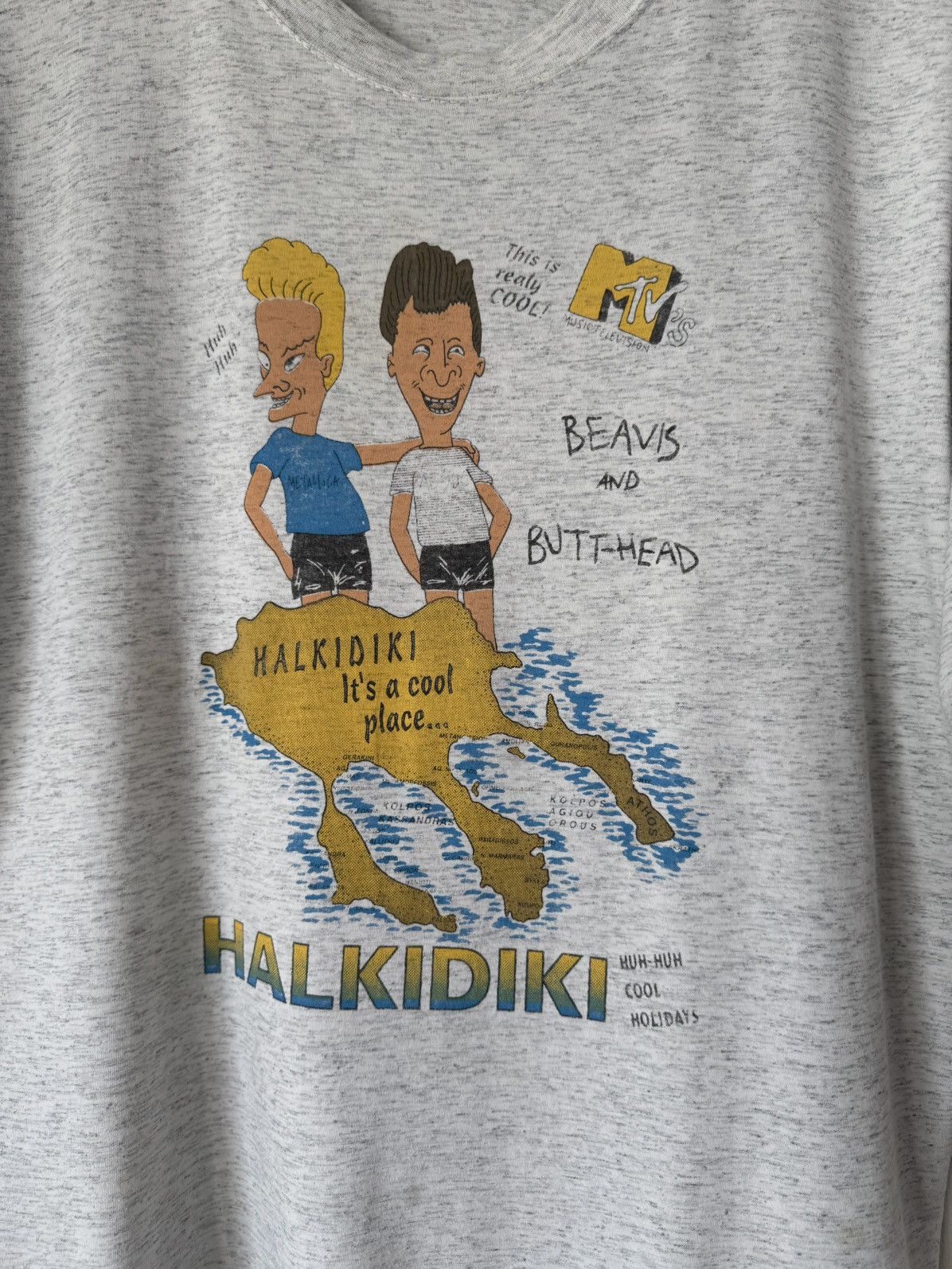 Mtv Vintage 1997 Beaves And Butthead Halkidiki Island Tee Size US XL / EU 56 / 4 - 3 Thumbnail