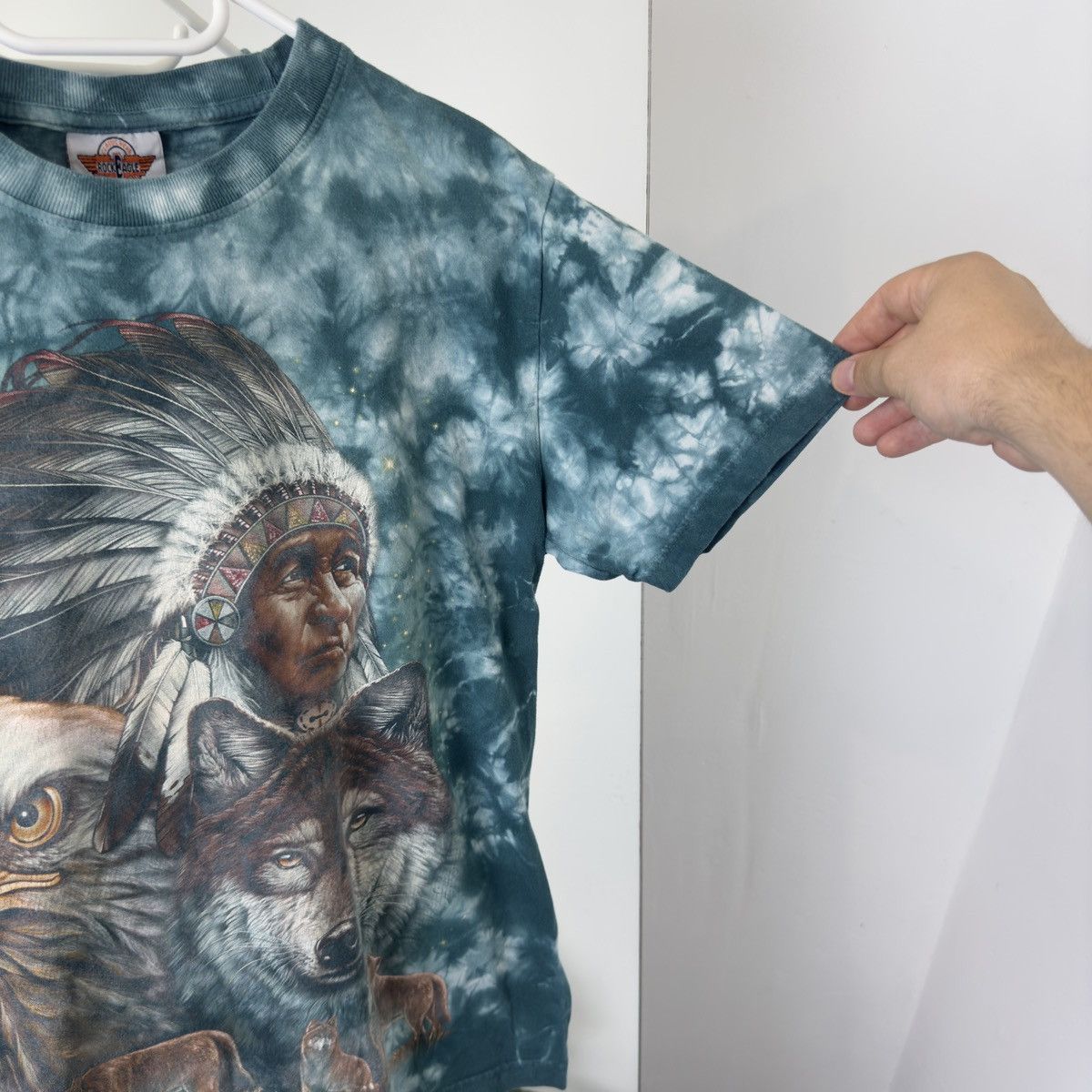 Vintage Vintage 90s Rock Eagle Double Sided Indian Chief Motorcycle Size US M / EU 48-50 / 2 - 4 Thumbnail
