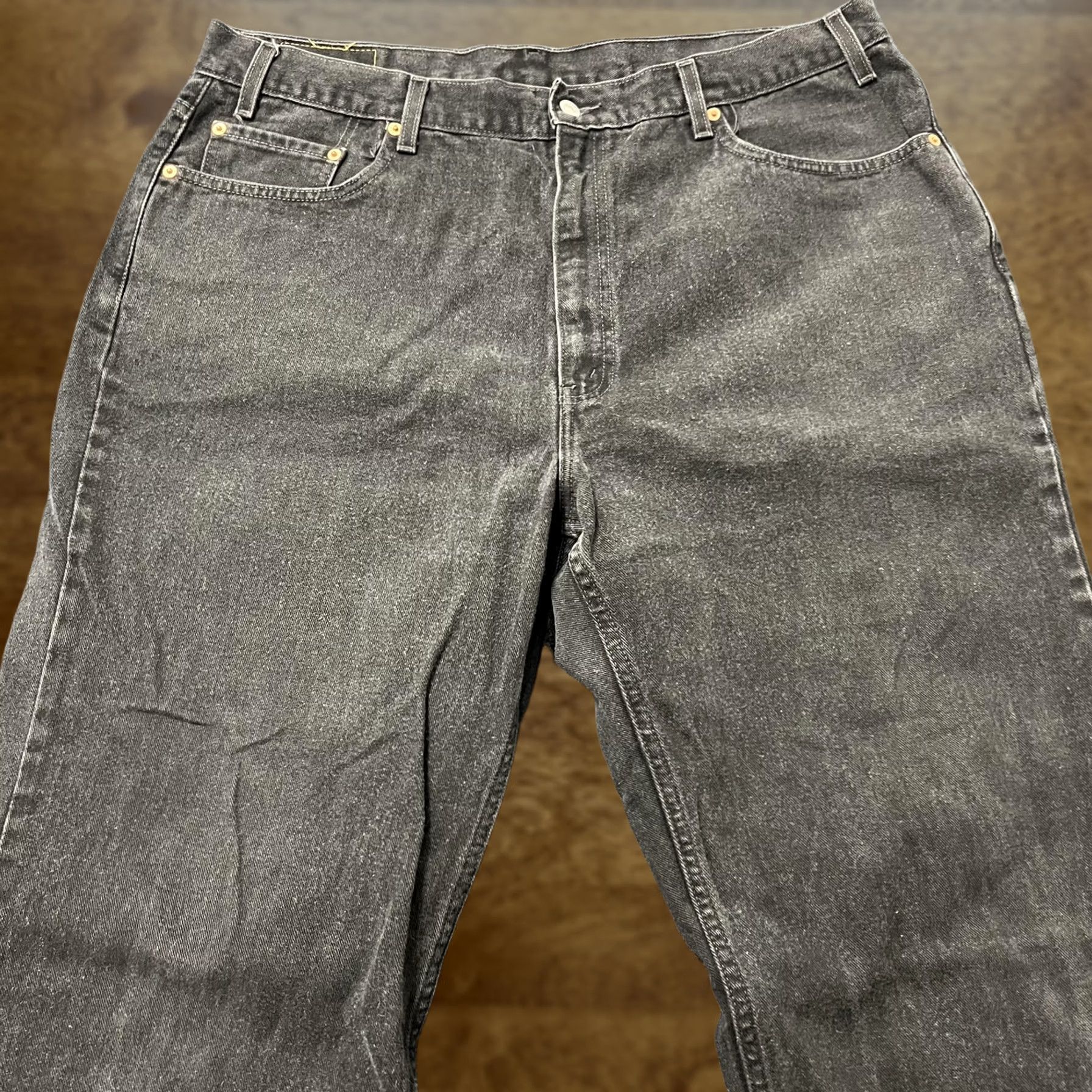 Levi's Levi's 550 Jeans Mens 42 Regular Gray Charcoal Denim Relaxed Tapered Fit Pants Size US 42 / EU 58 - 1 Thumbnail