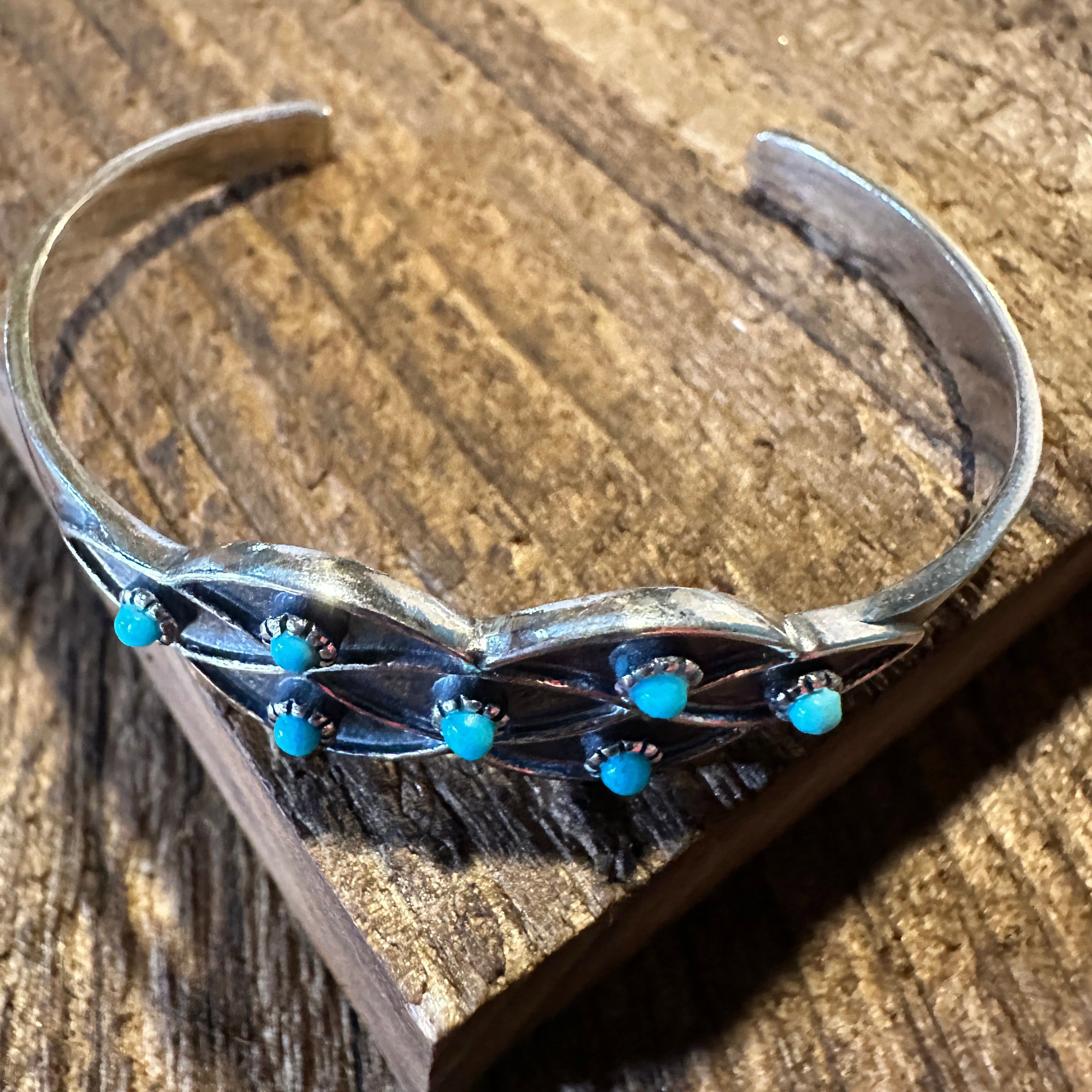 Other Native American Lucia Turquoise Adjustable Cuff Bracelet in Size ONE SIZE - 6 Thumbnail