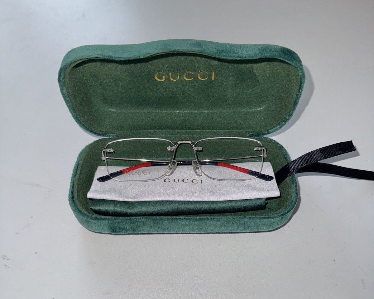 Gucci Gucci GG0399O Eyeglasses – Silver / Multicolor Size ONE SIZE - 5 Thumbnail