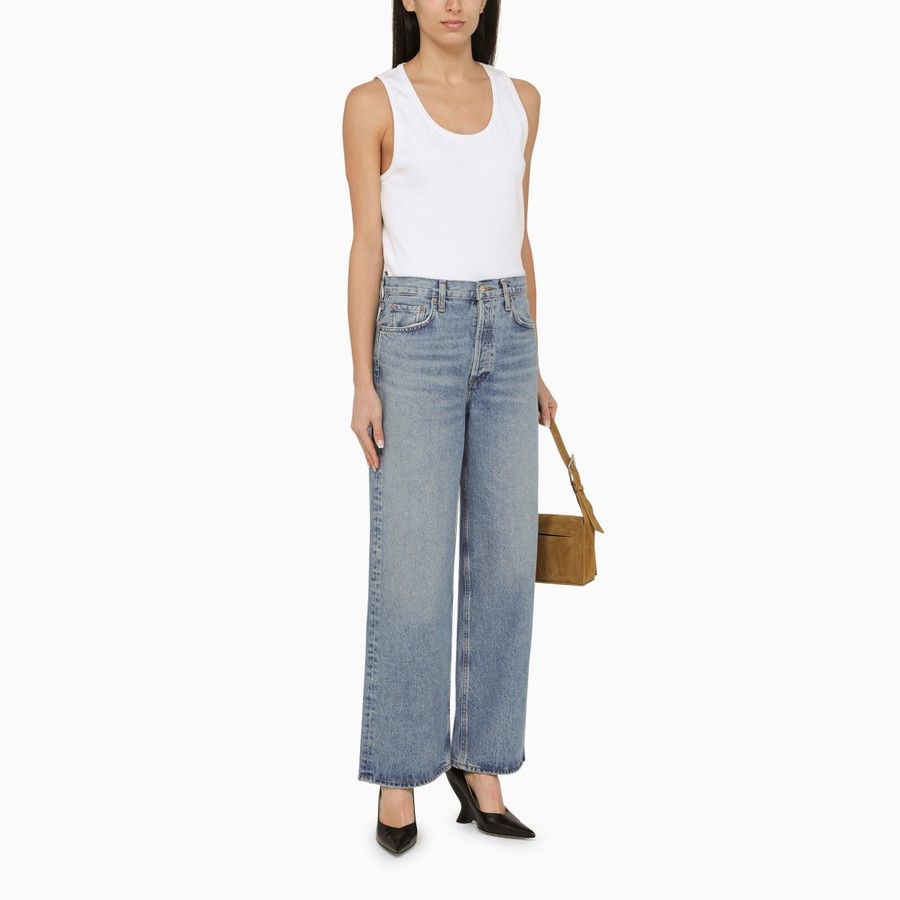 Agolde o1d2blof0724 Denim Jeans in Light Blue Size 28" / US 6 / IT 42 - 2 Thumbnail
