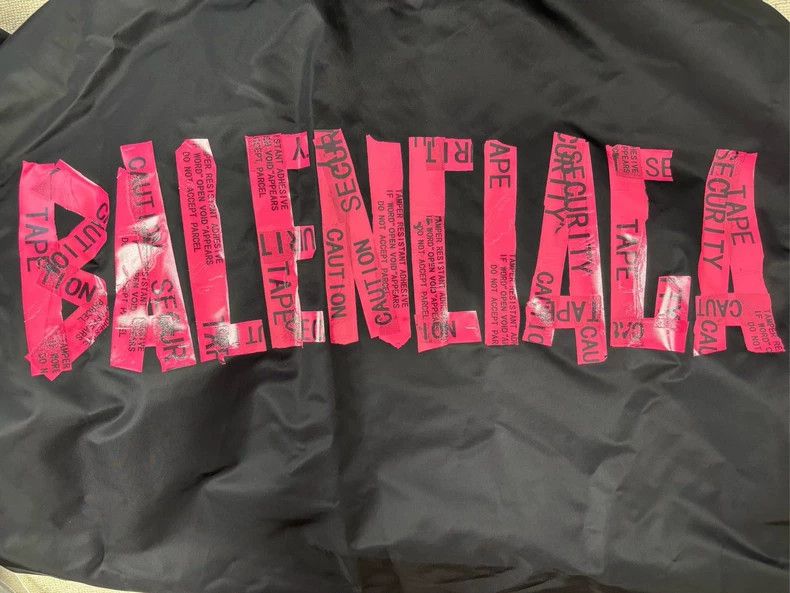 Balenciaga Balenciaga Pink Tape Hooded Suit Jacket Size US S / EU 44-46 / 1 - 3 Thumbnail
