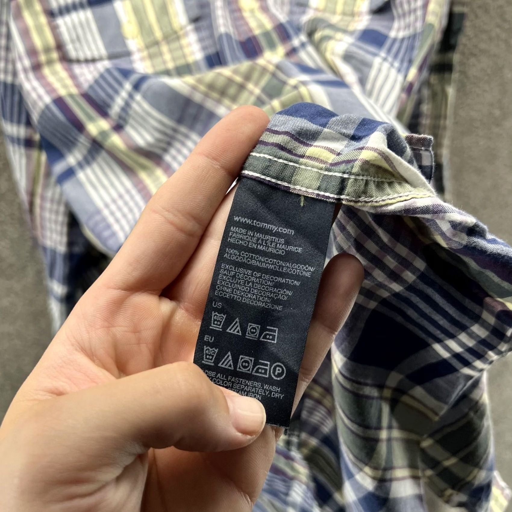 Tommy Hilfiger VINTAGE? No. Tommy Hilfiger Shirt Mens XL Blue Green Plaid Slim Fit Button Front Casual Shirt XL Blue Plaid Slim Fit Button-Front Casual Mens Size US XL / EU 56 / 4 - 5 Thumbnail