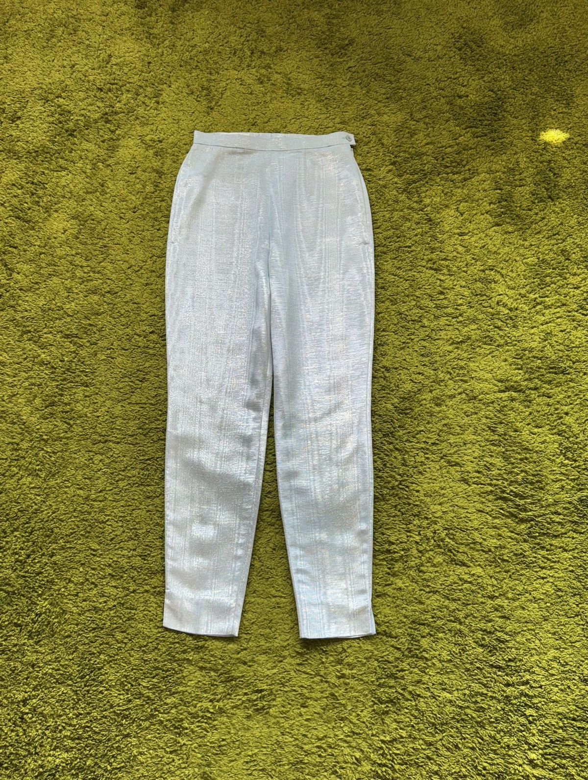Escada Escada Couture 1990s archive vintage shining satin pants Size 26" / US 2 / IT 38 - 1 Thumbnail