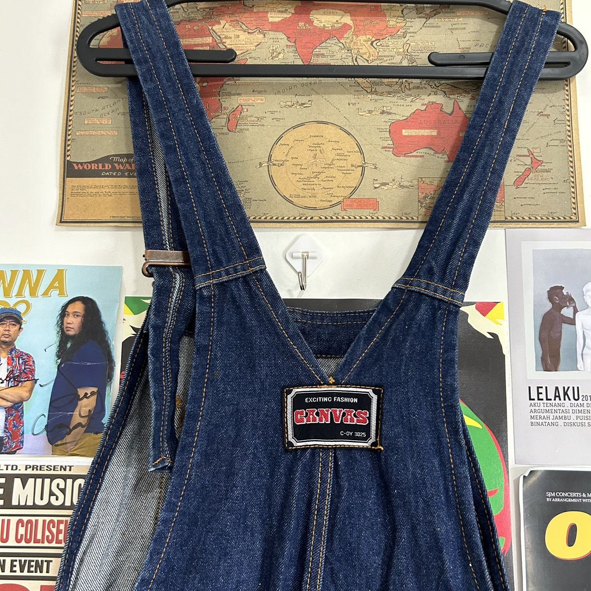 Vintage Vintage Canvas Carpenter Bid Overall Blue Denim Size US 30 / EU 46 - 13 Thumbnail